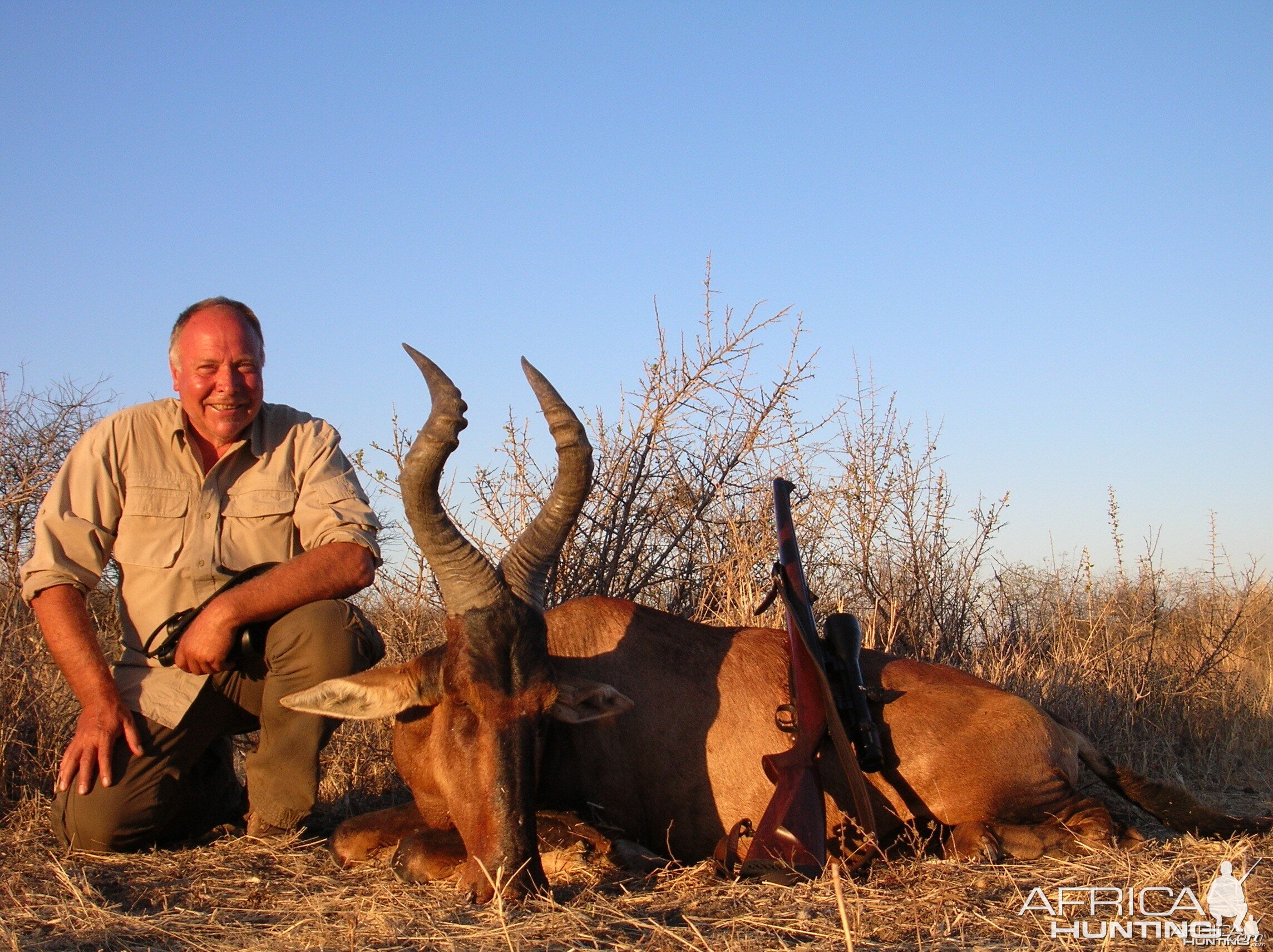 Hunting Red Hartebeest in Namibia