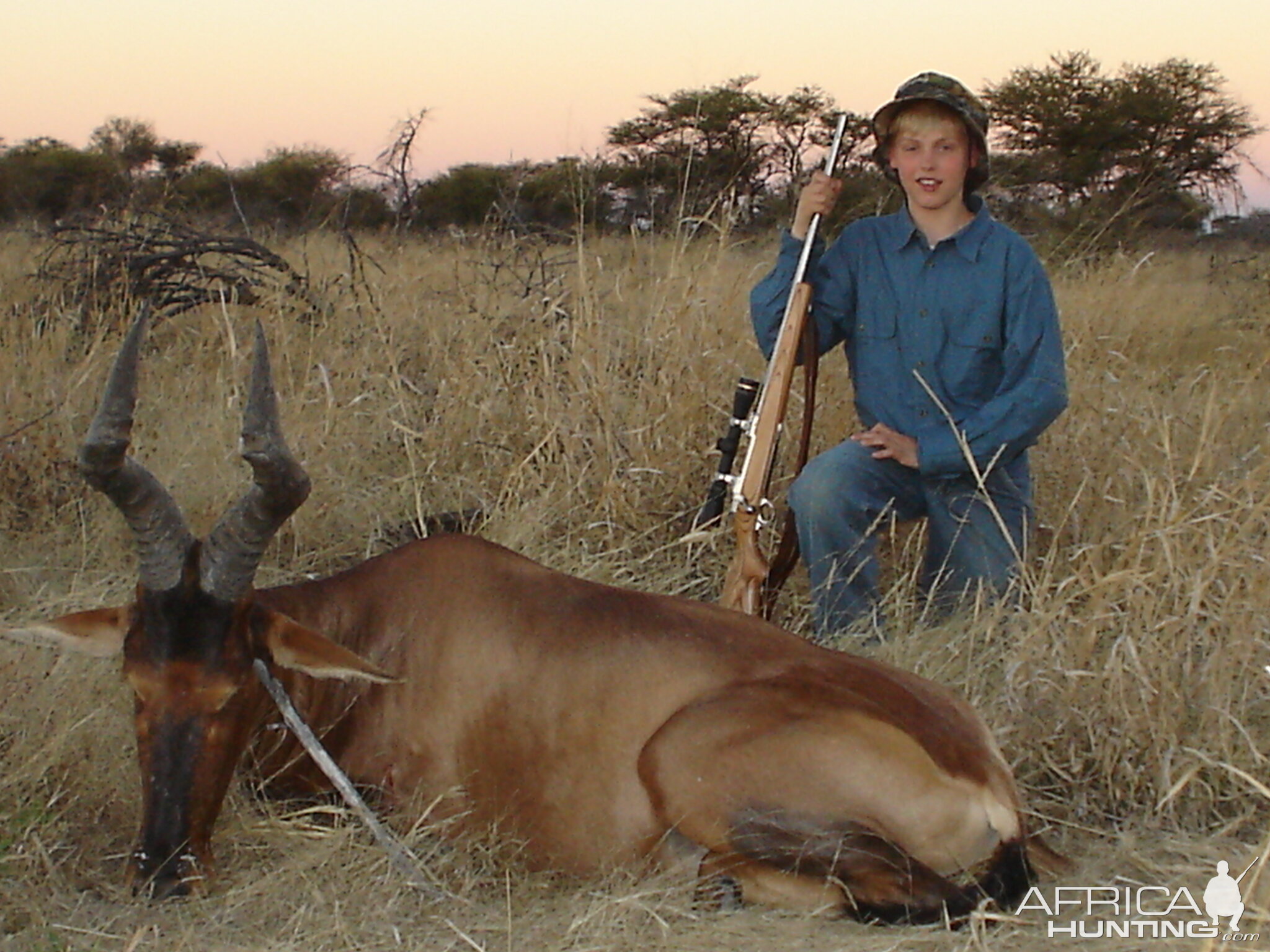 Hunting Red Hartebeest in Namibia