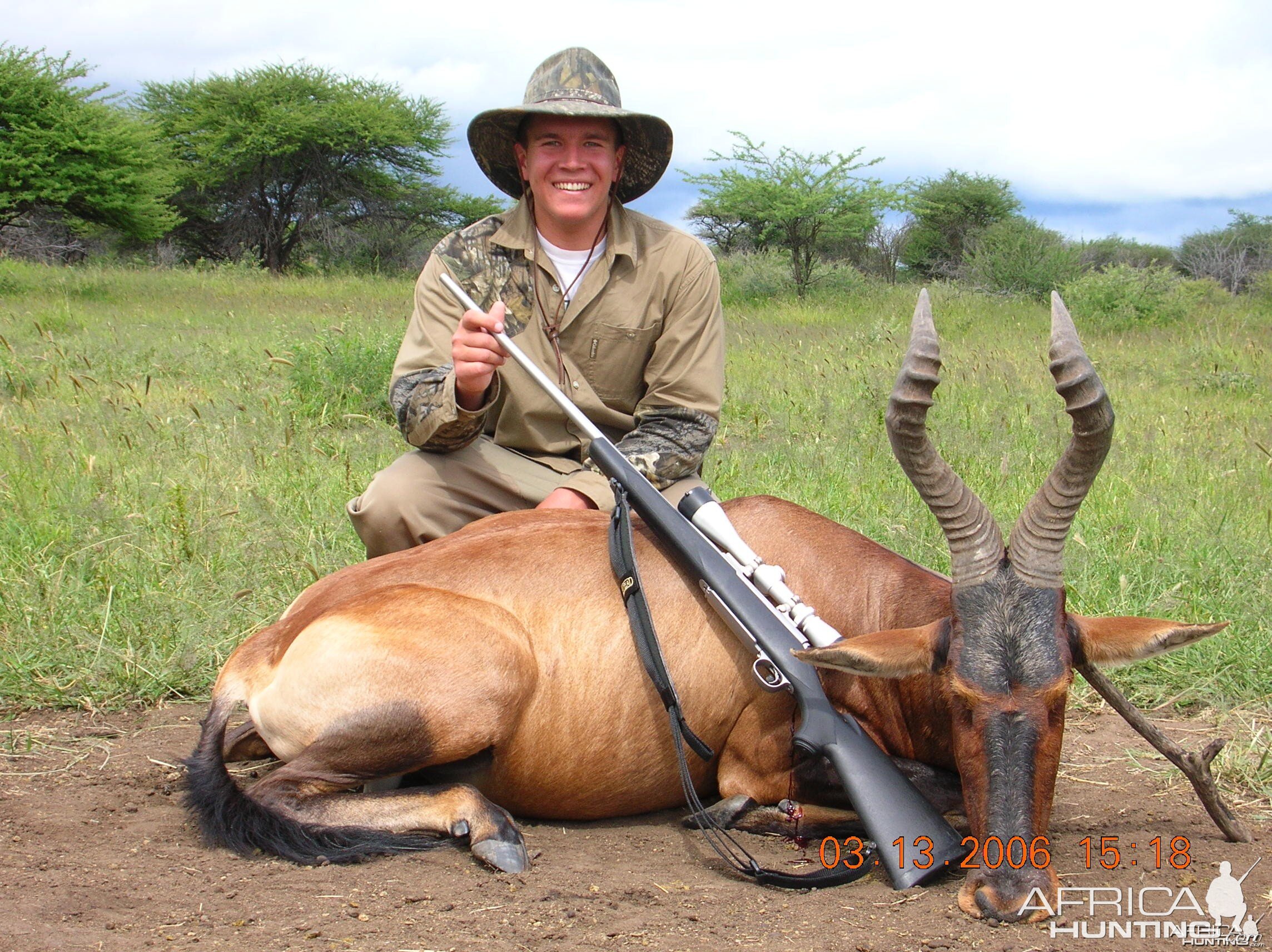 Hunting Red Hartebeest in Namibia