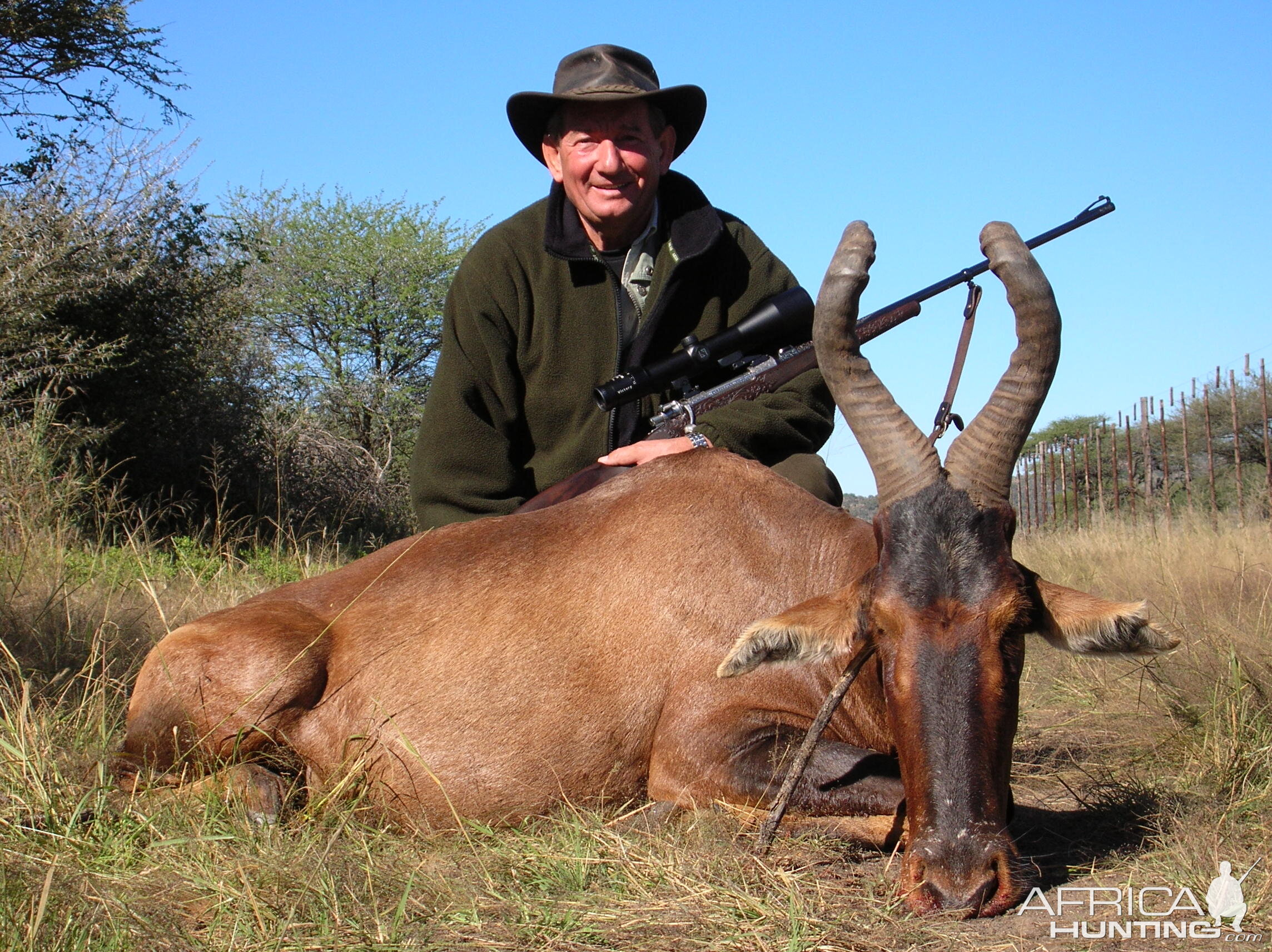 Hunting Red Hartebeest in Namibia