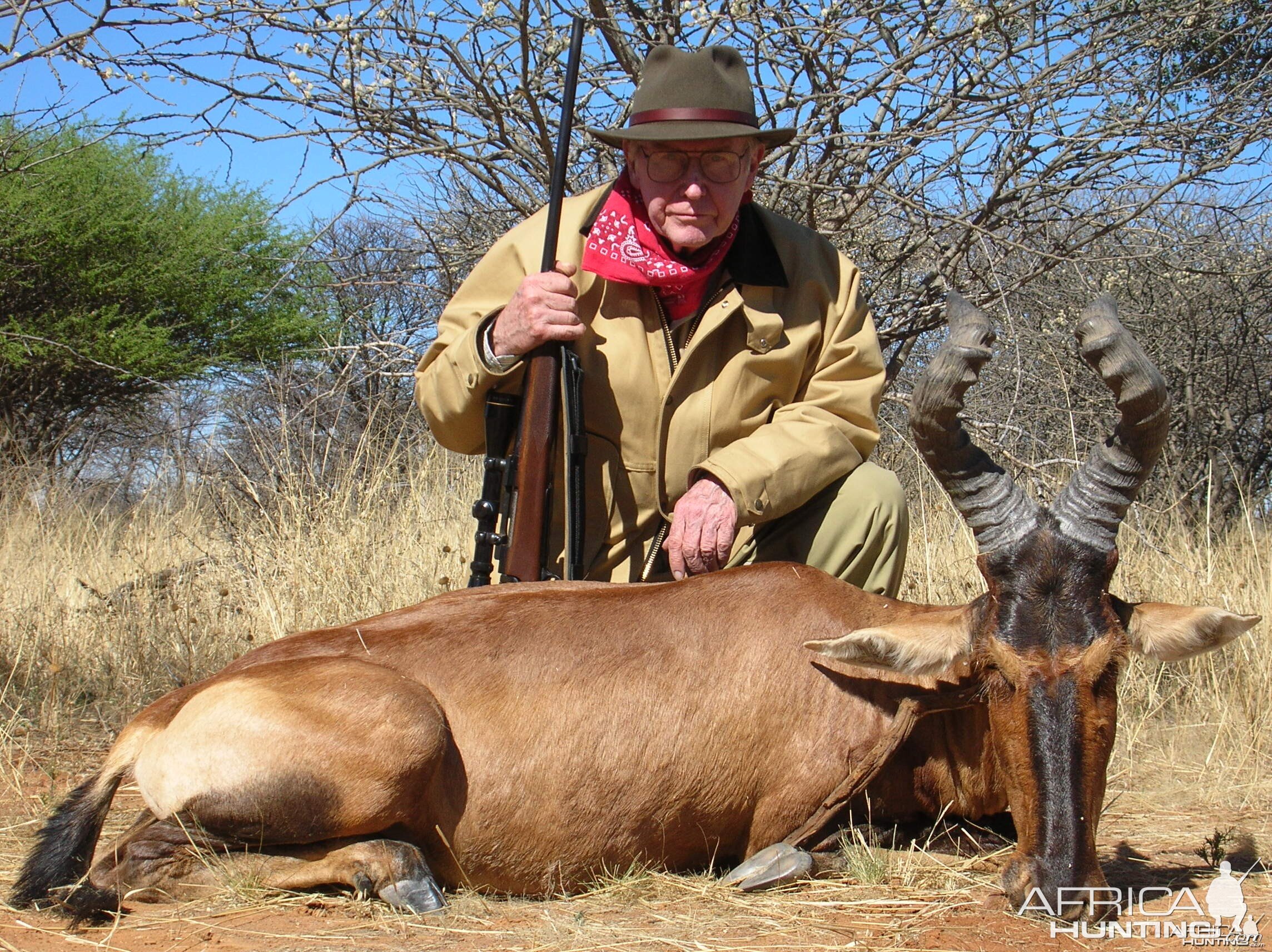 Hunting Red Hartebeest in Namibia