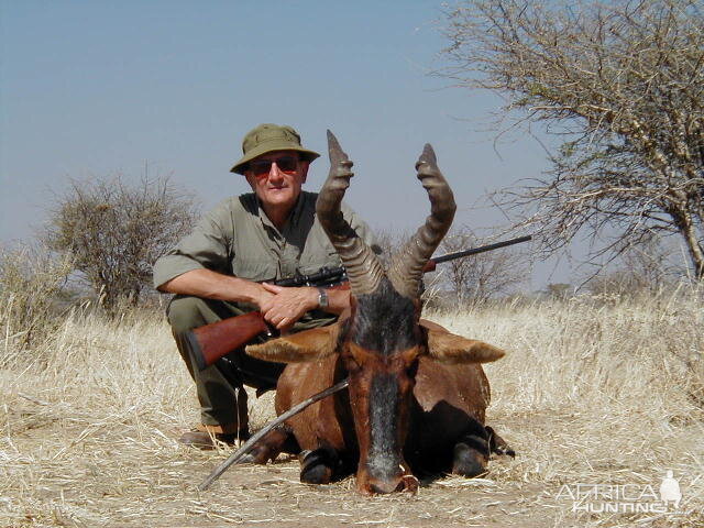 Hunting Red Hartebeest in Namibia