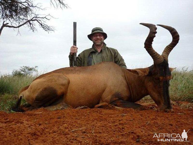 Hunting Red Hartebeest in Namibia