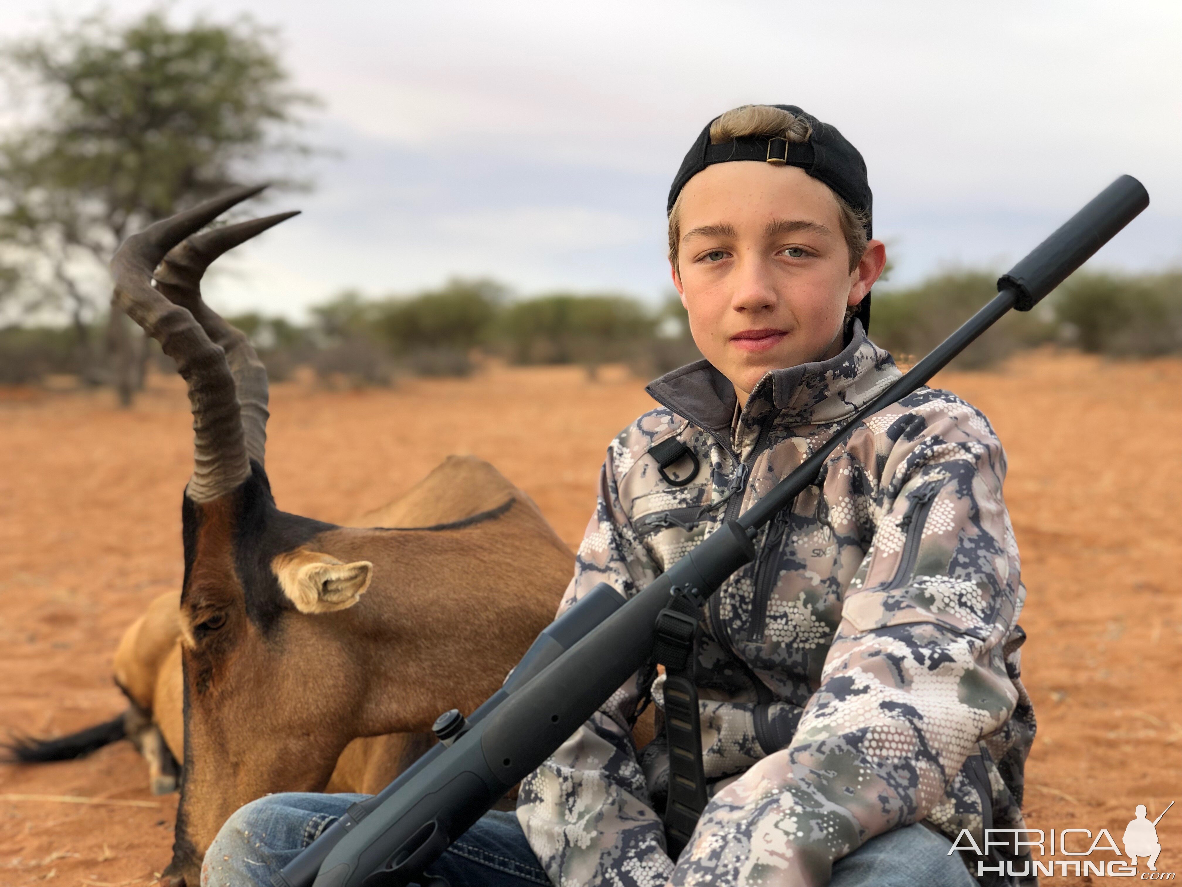 Hunting Red Hartebeest in Namibia