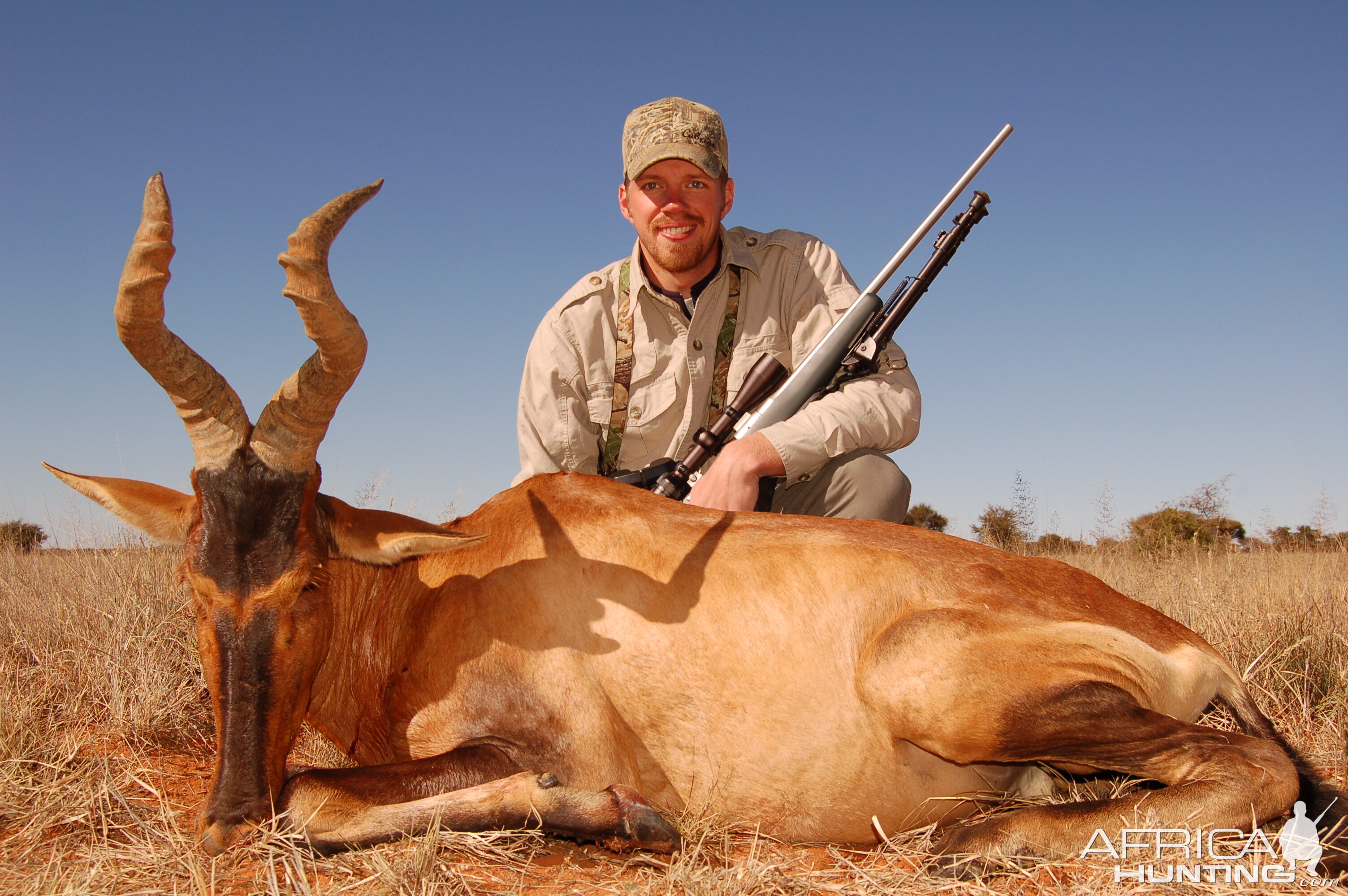 Hunting Red Hartebeest with Wintershoek Johnny Vivier Safaris in SA