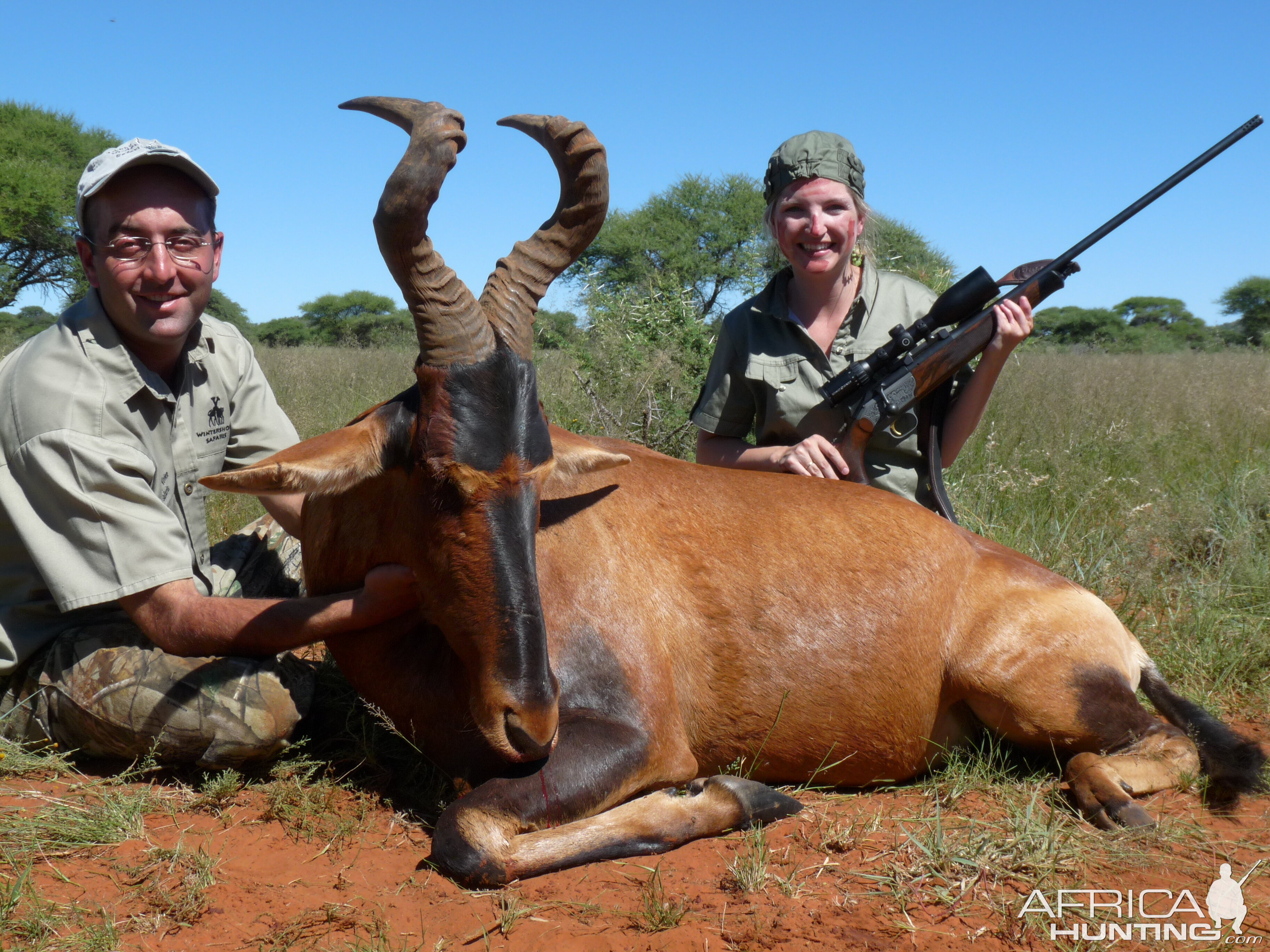 Hunting Red Hartebeest with Wintershoek Johnny Vivier Safaris in SA