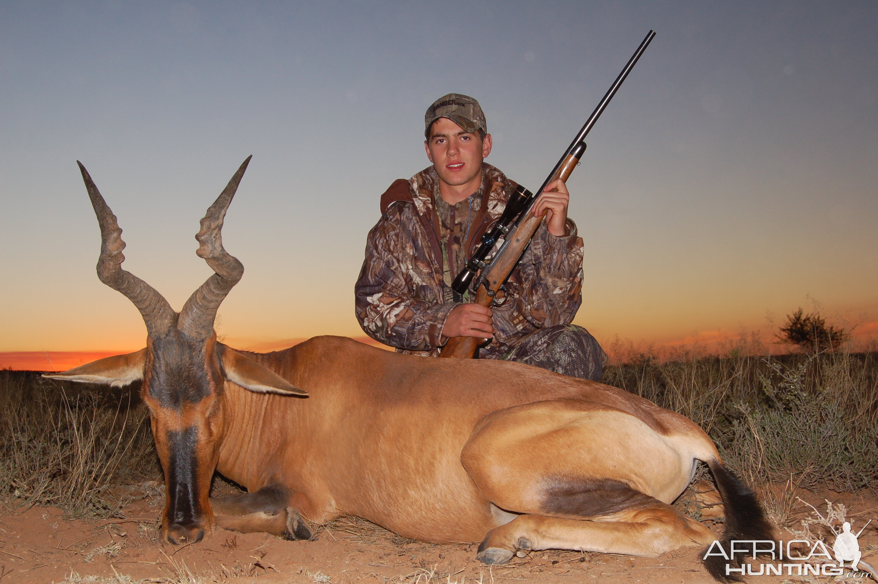 Hunting Red Hartebeest with Wintershoek Johnny Vivier Safaris in SA