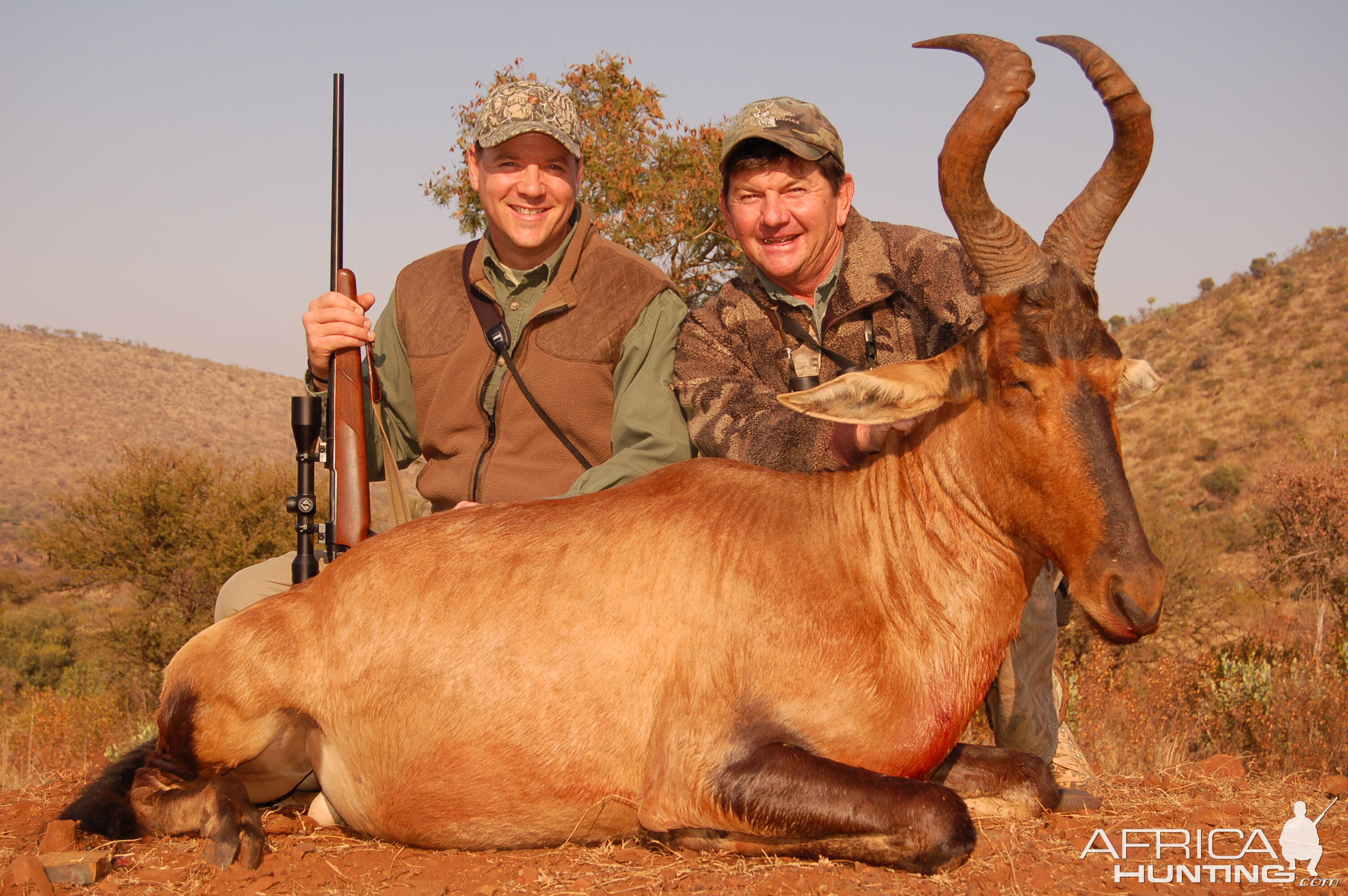 Hunting Red Hartebeest with Wintershoek Johnny Vivier Safaris in SA