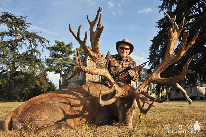 Hunting Red Stag France