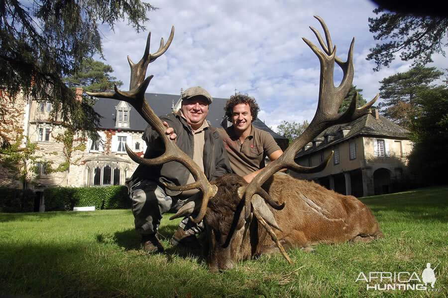 Hunting Red Stag France