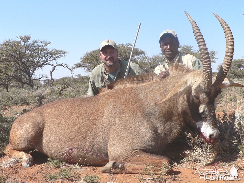 Hunting Roan with Wintershoek Johnny Vivier Safaris in SA