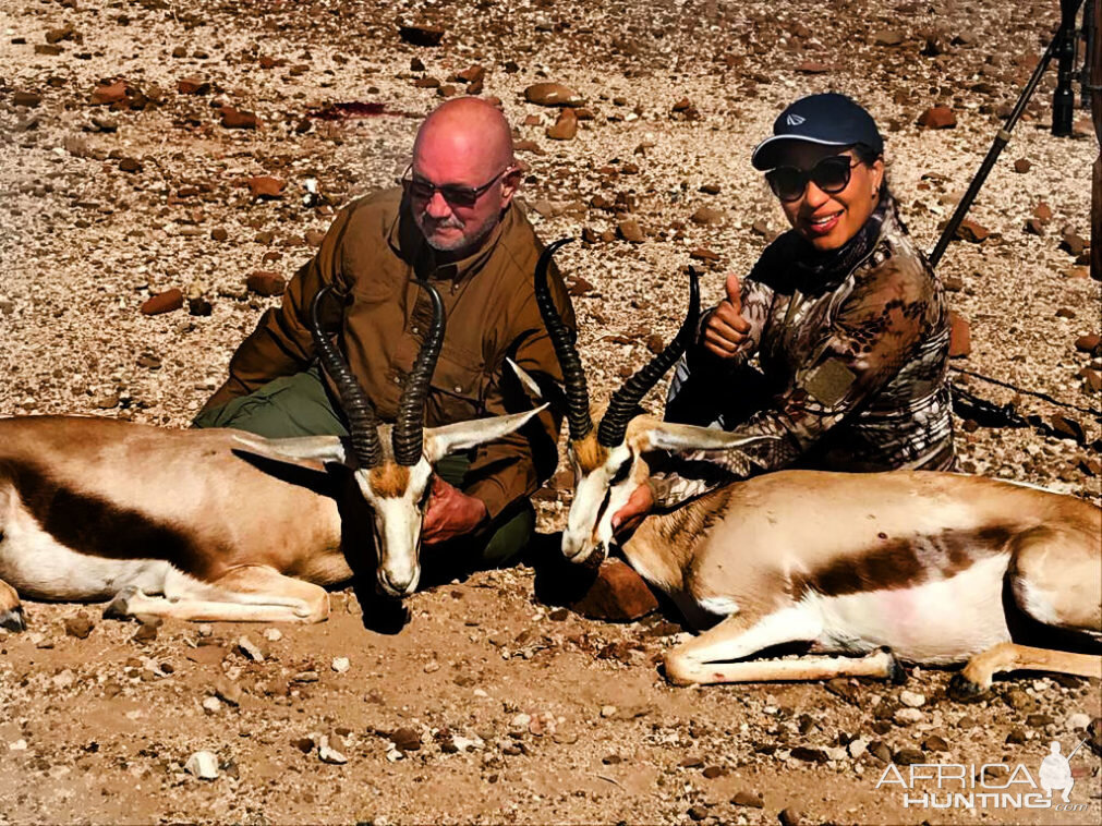 Hunting Springbok in Namibia