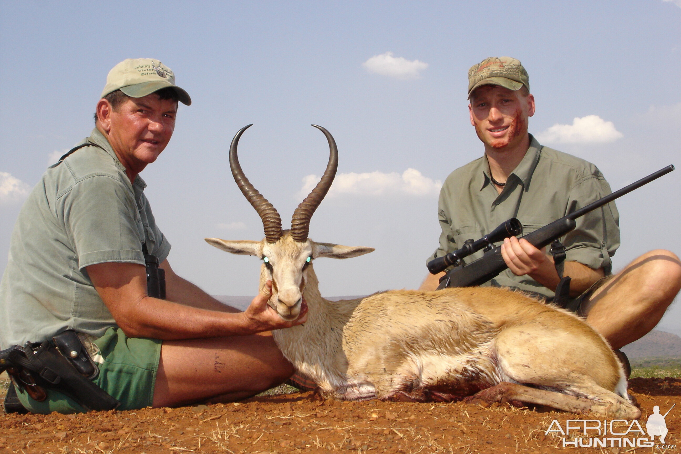 Hunting Springbuck with Wintershoek Johnny Vivier Safaris in SA