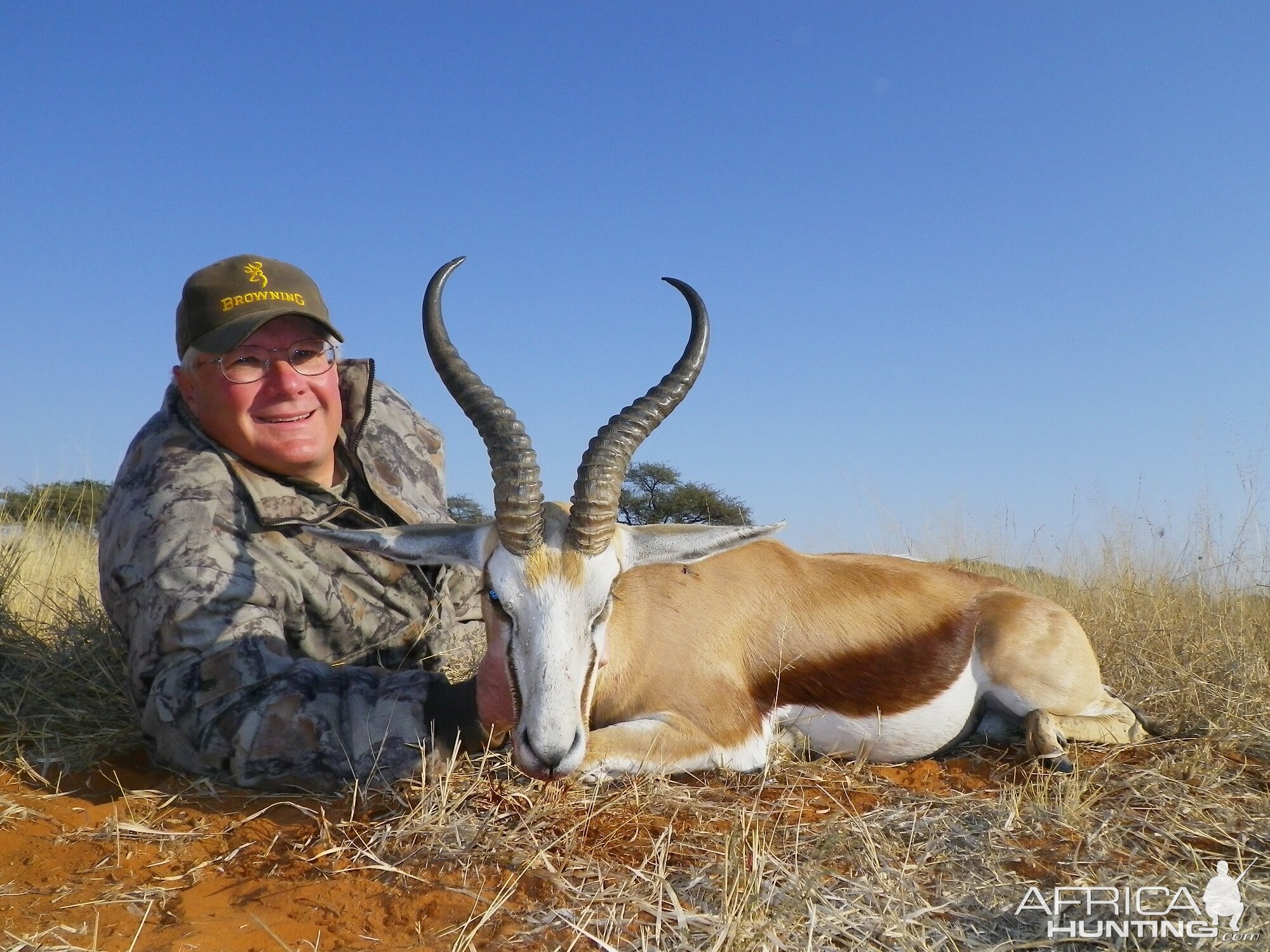 Hunting Springbuck with Wintershoek Johnny Vivier Safaris in SA