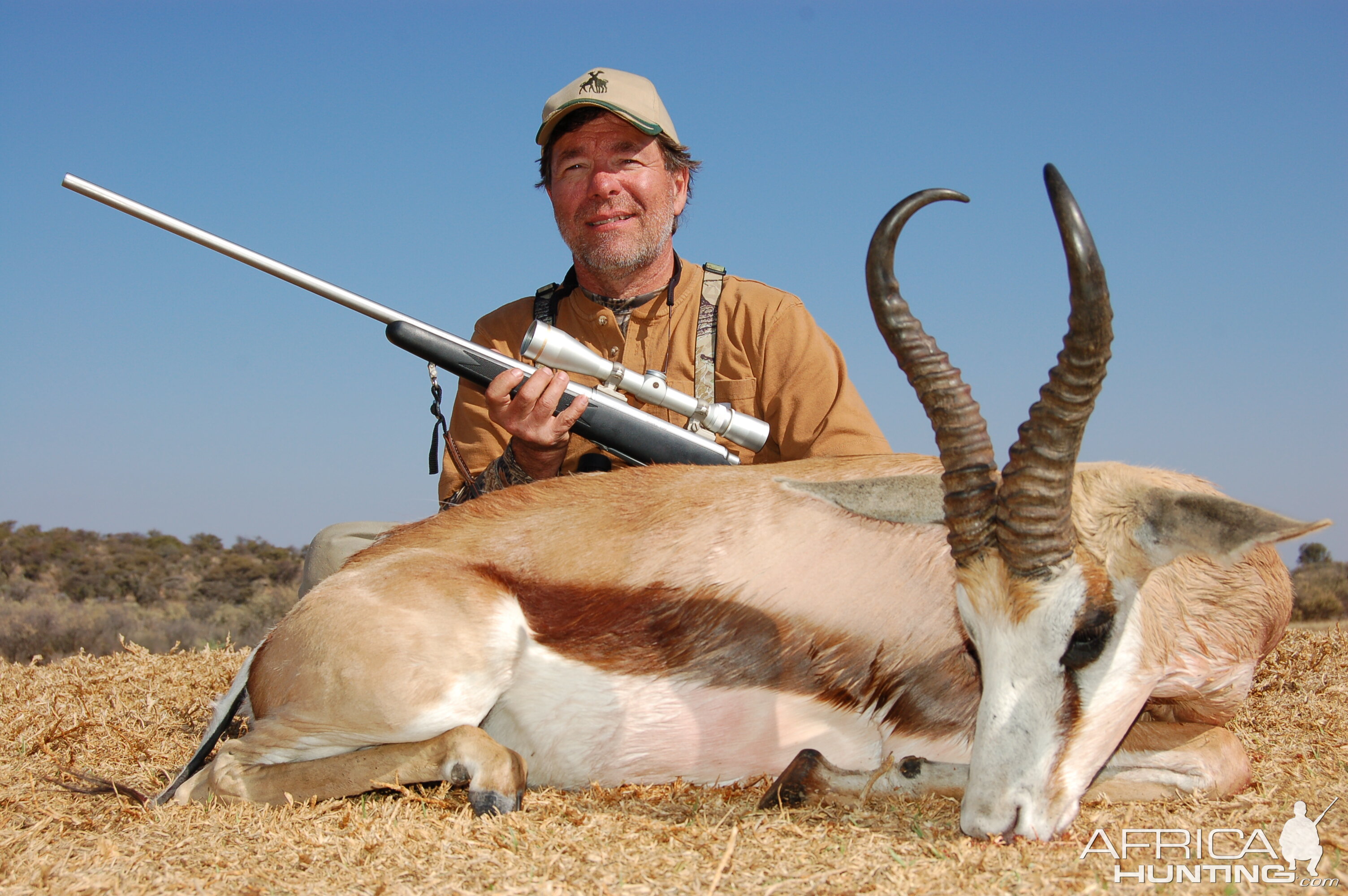 Hunting Springbuck with Wintershoek Johnny Vivier Safaris in SA