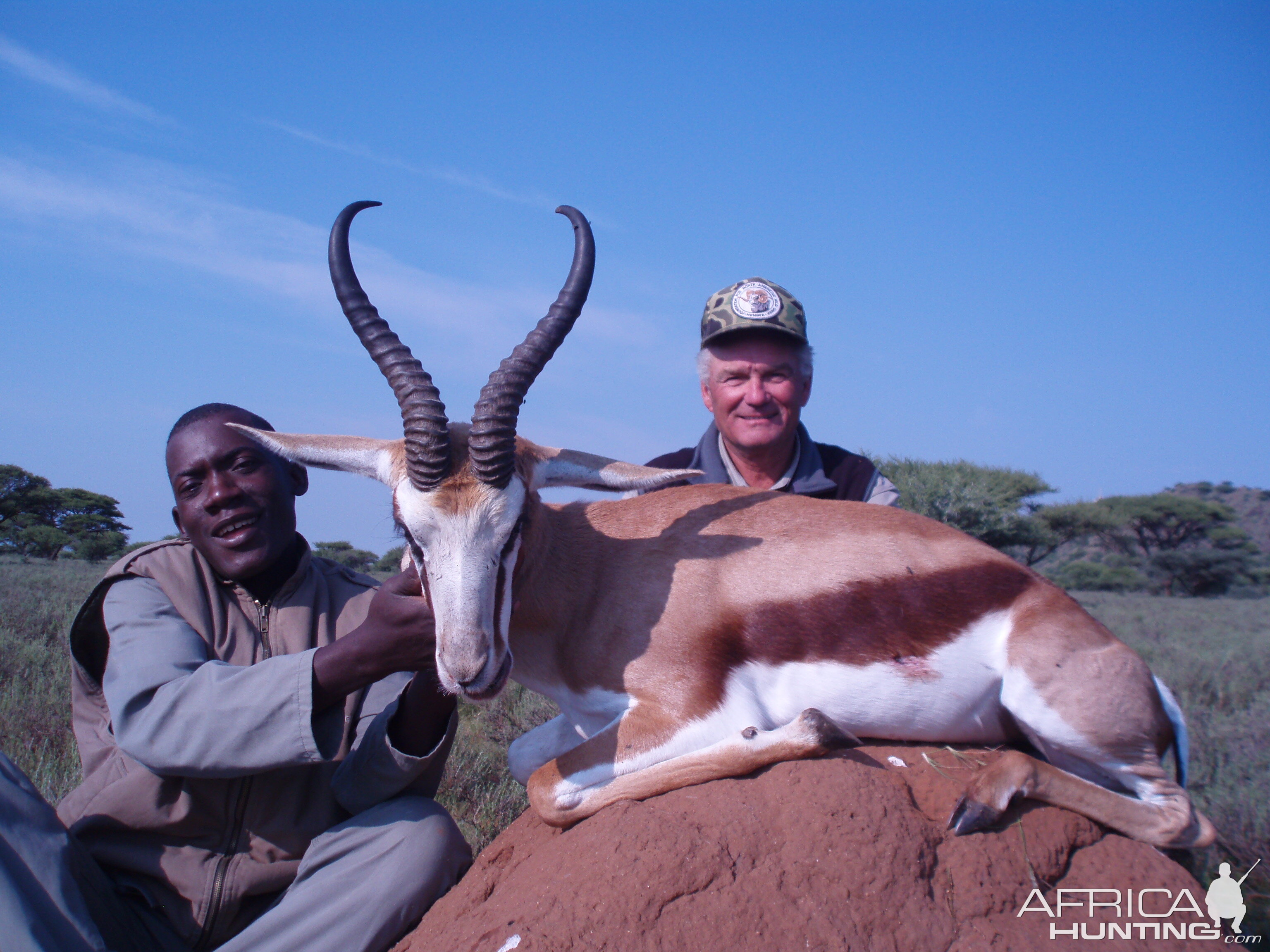 Hunting Springbuck with Wintershoek Johnny Vivier Safaris in SA