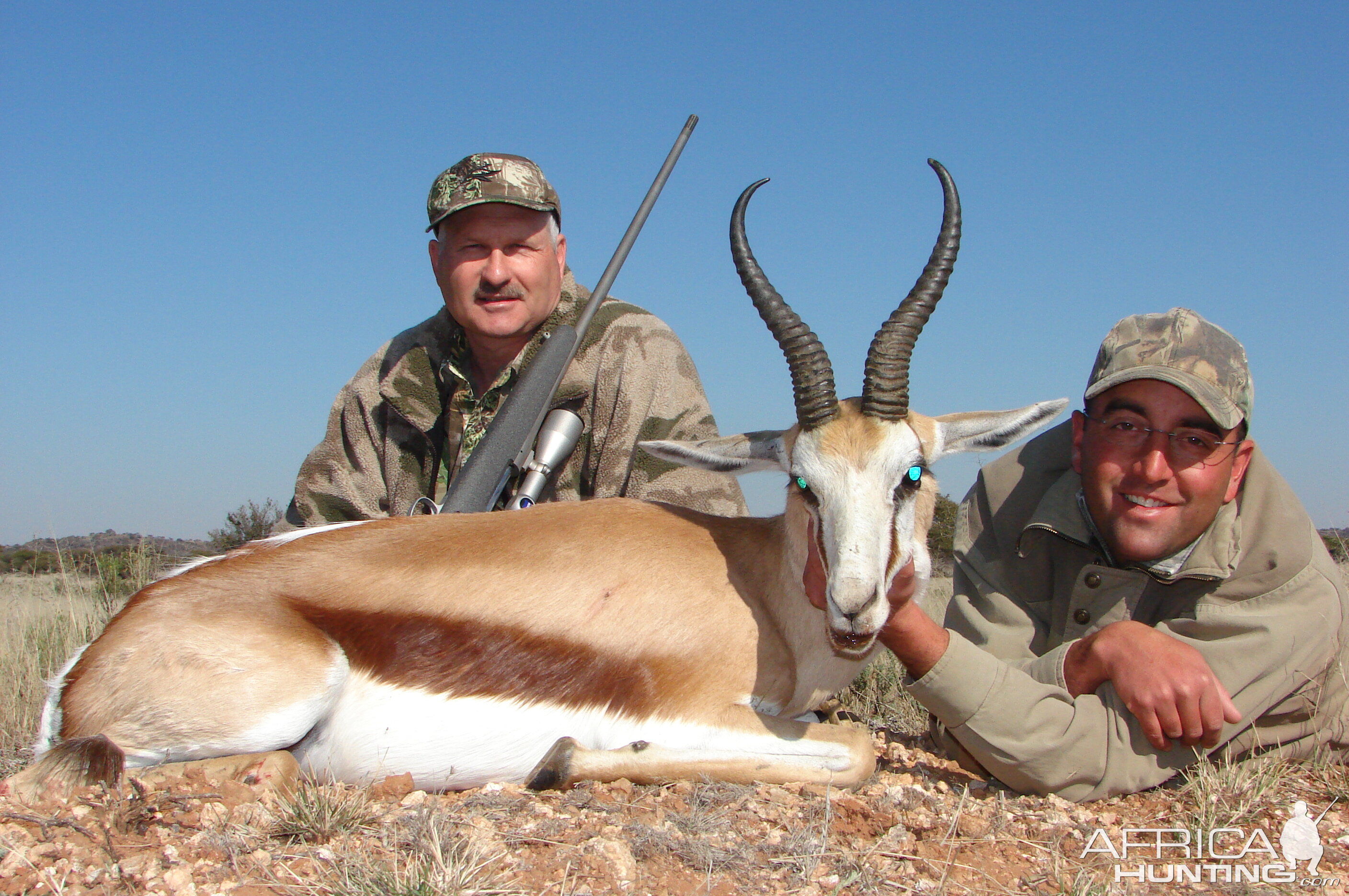 Hunting Springbuck with Wintershoek Johnny Vivier Safaris in SA