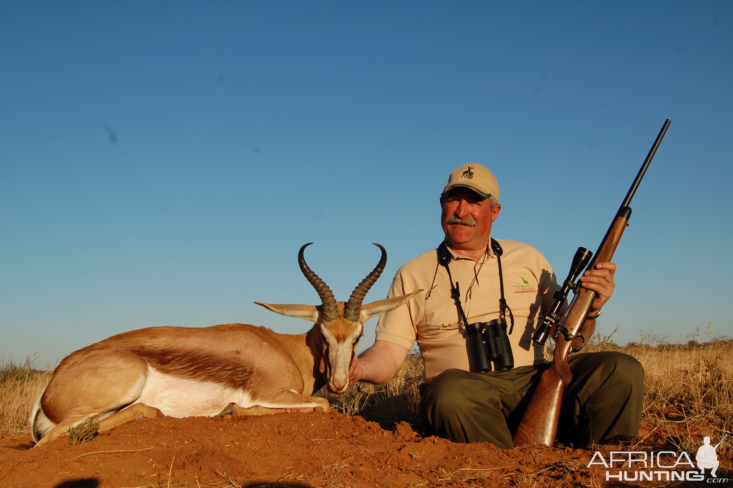 Hunting Springbuck with Wintershoek Johnny Vivier Safaris in SA