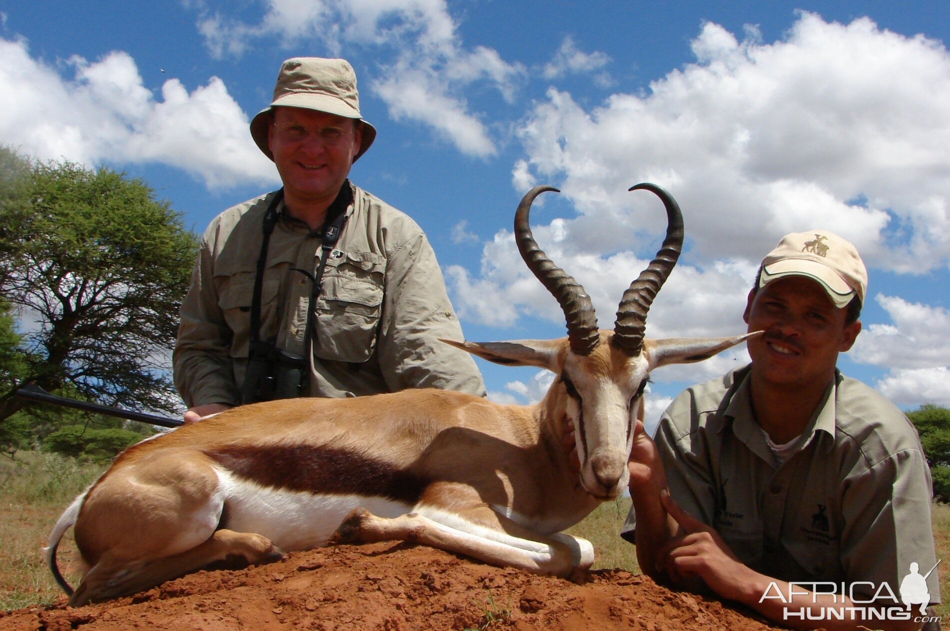 Hunting Springbuck with Wintershoek Johnny Vivier Safaris in SA