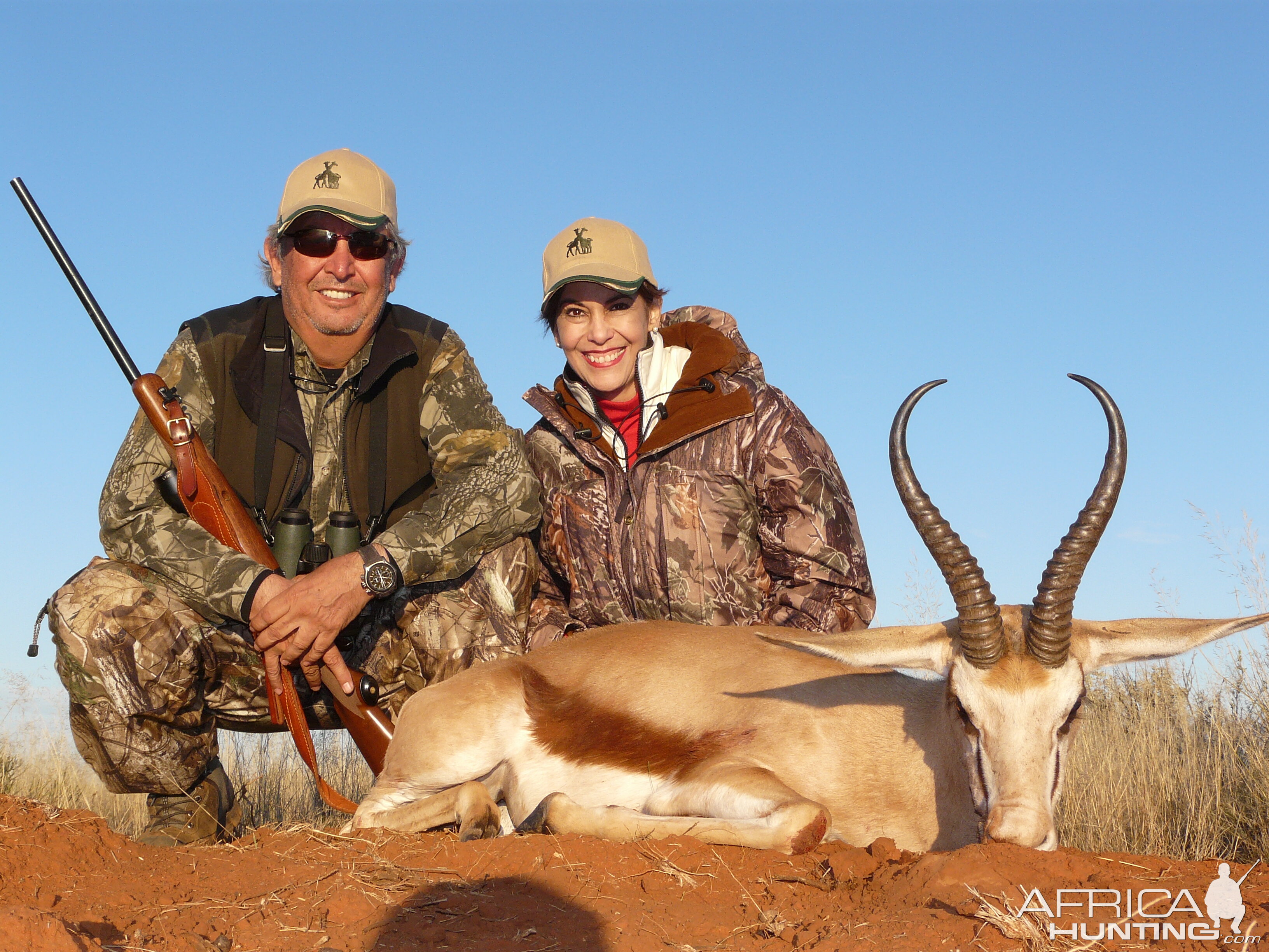 Hunting Springbuck with Wintershoek Johnny Vivier Safaris in SA