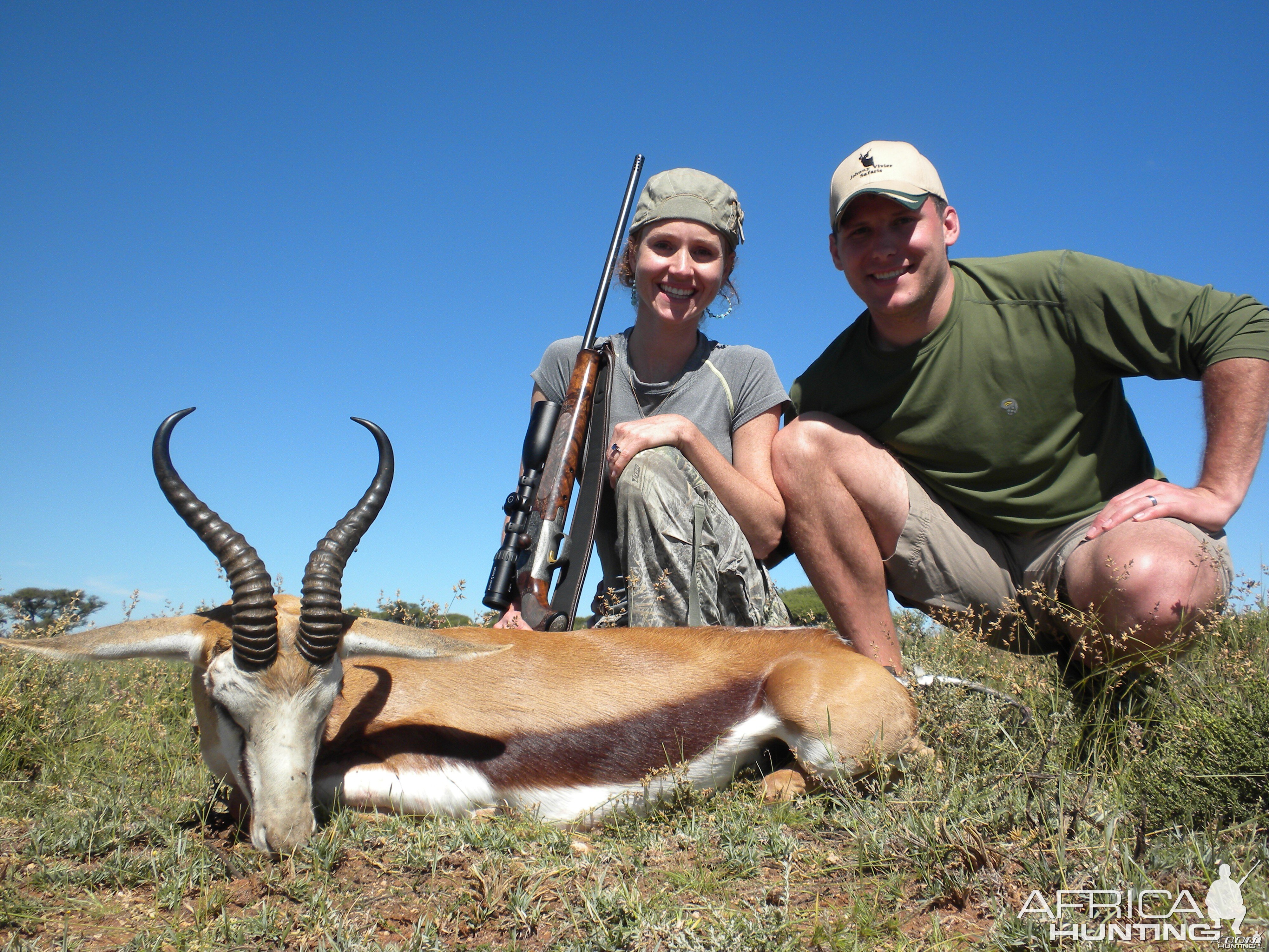 Hunting Springbuck with Wintershoek Johnny Vivier Safaris in SA