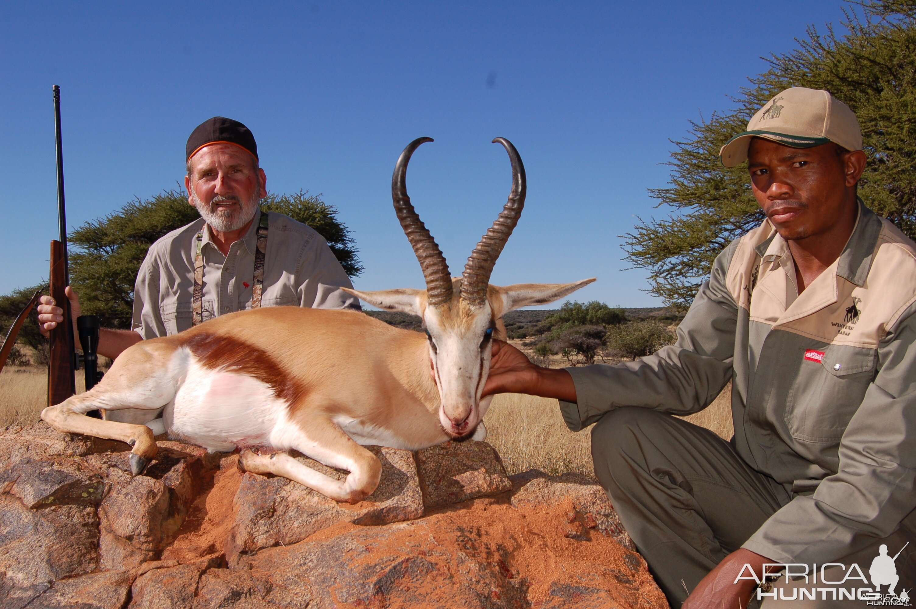 Hunting Springbuck with Wintershoek Johnny Vivier Safaris in SA