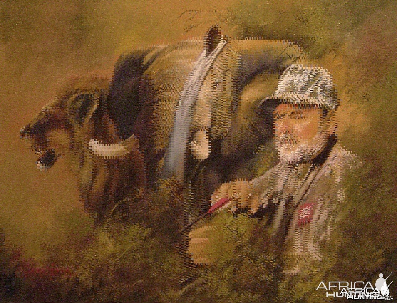 Hunting Trophy Portrait by Dawie Fourie