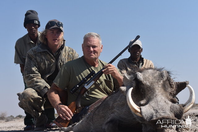 Hunting Warthog in Botswana