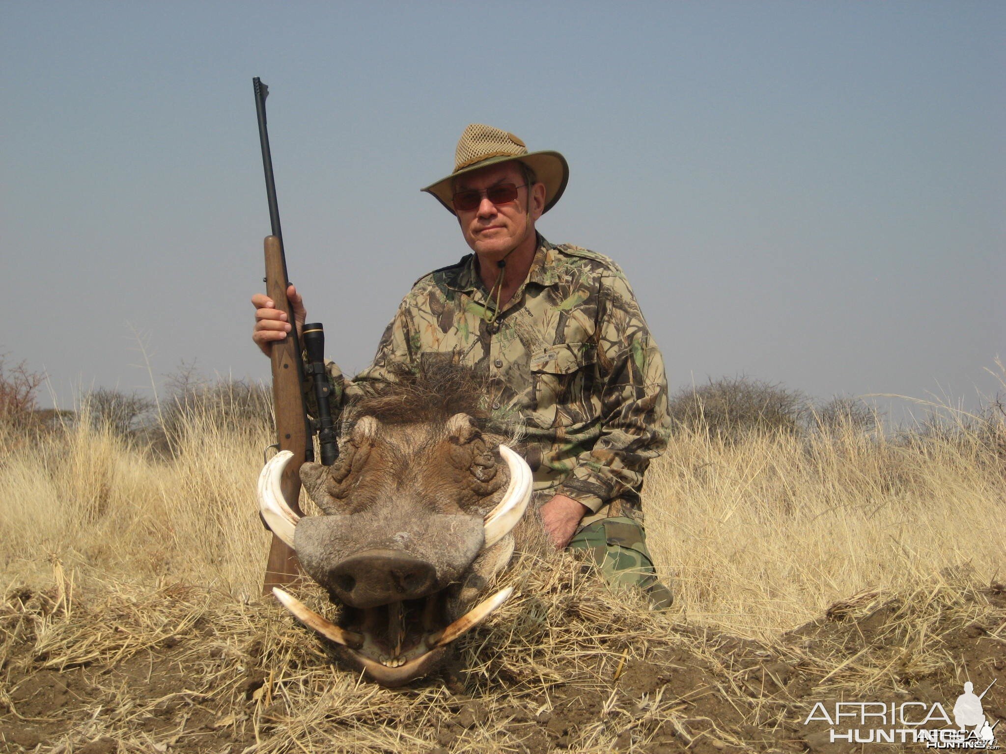 Hunting Warthog in Namibia