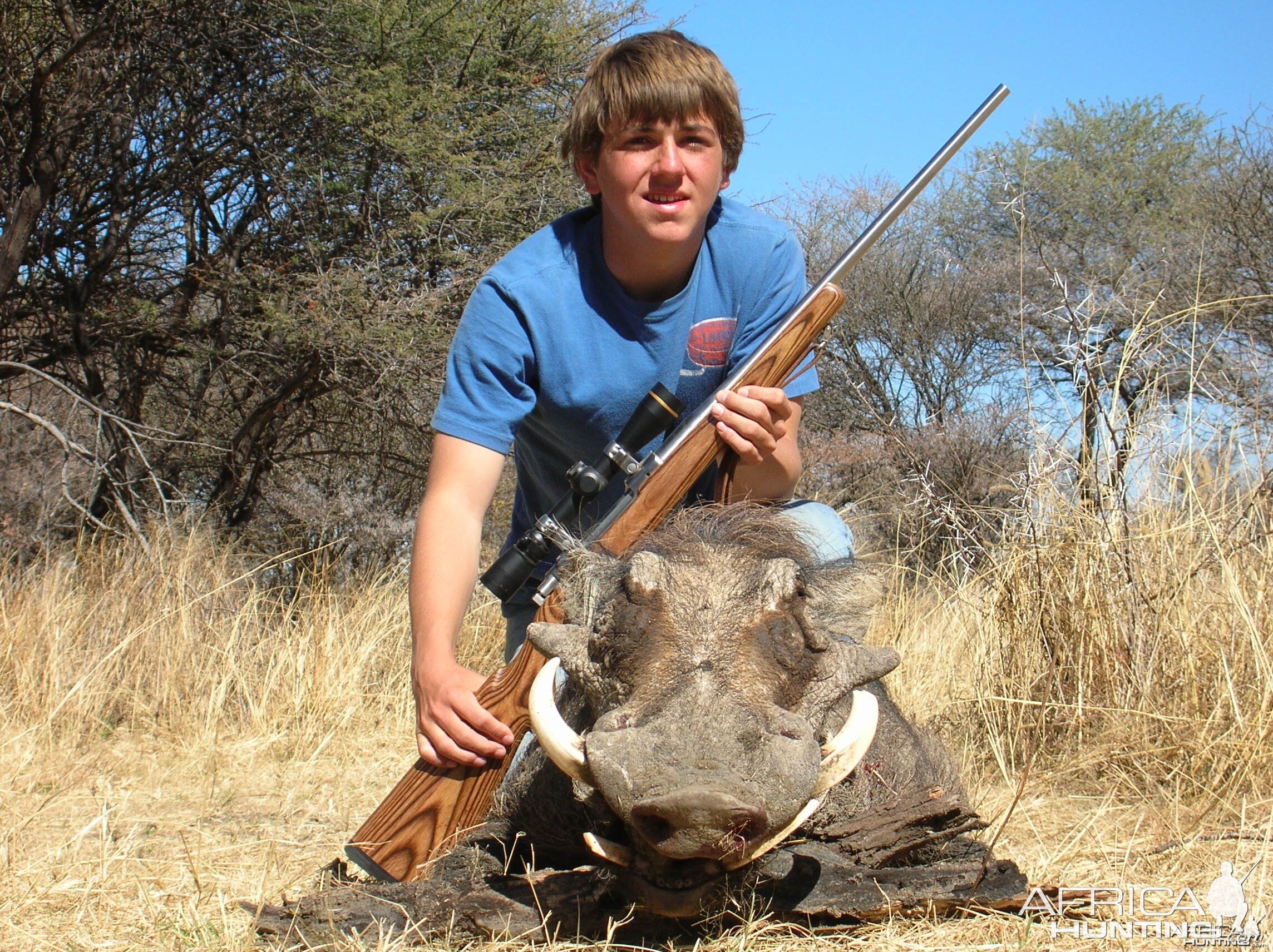 Hunting Warthog in Namibia