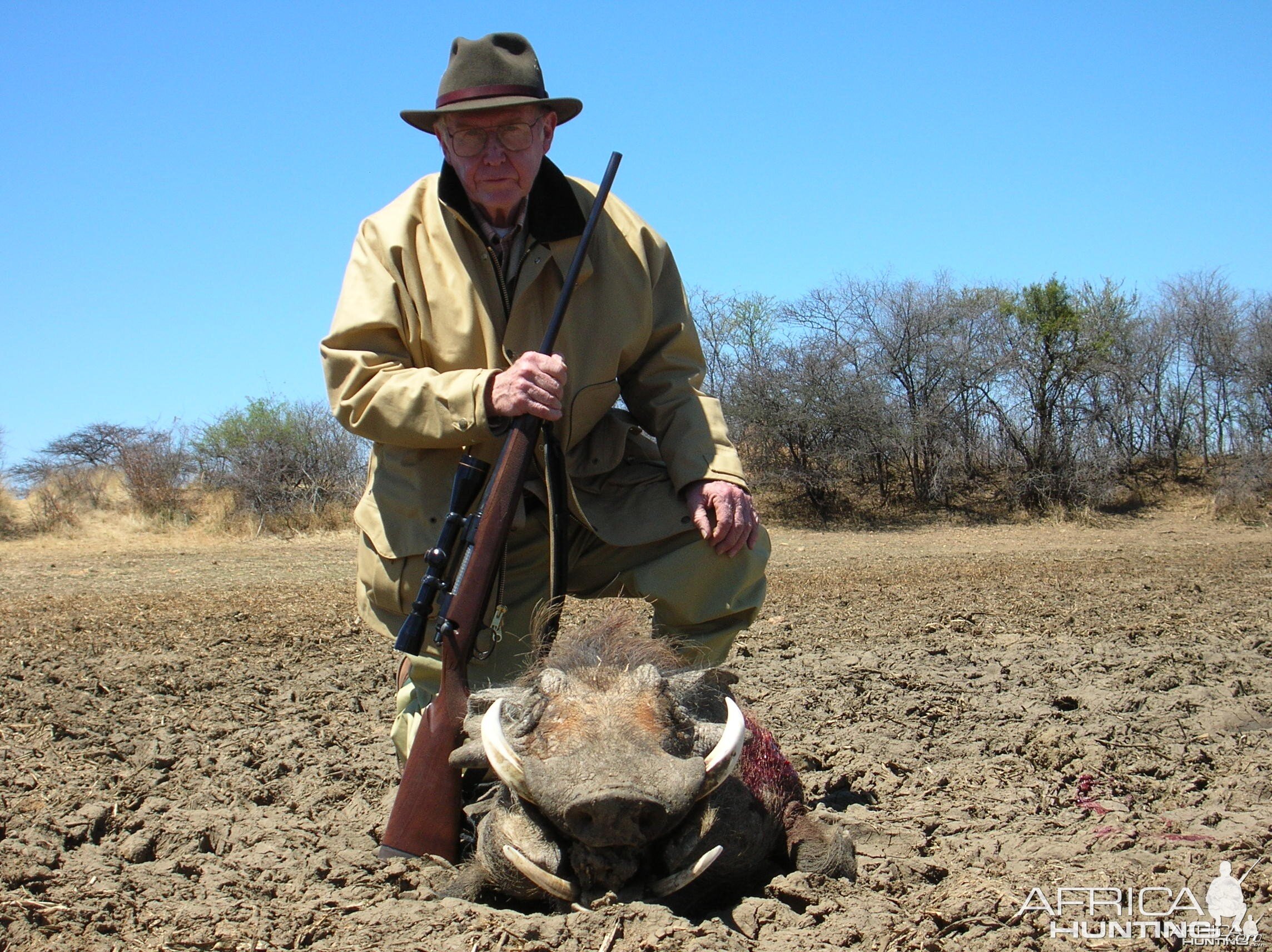 Hunting Warthog in Namibia