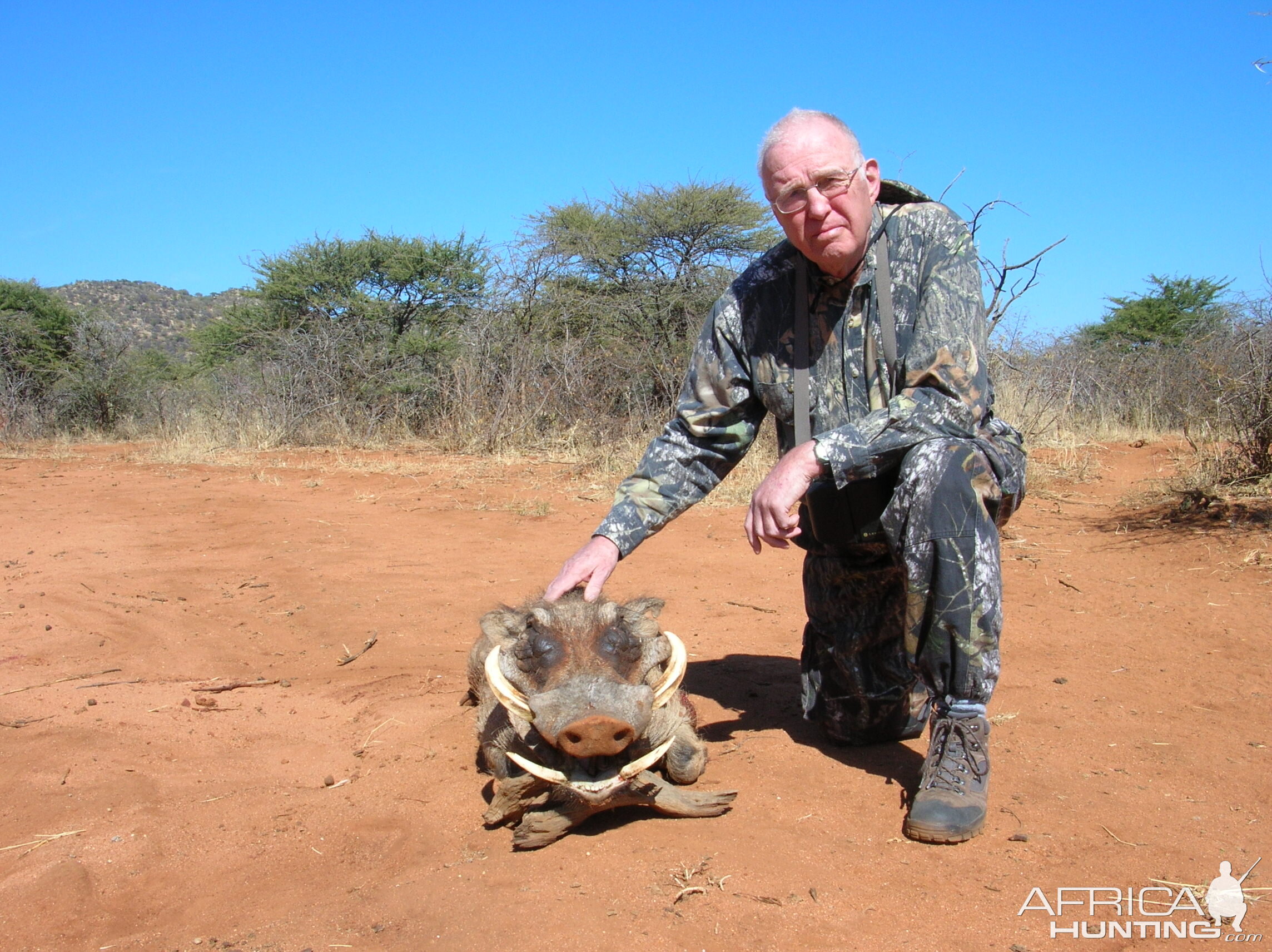 Hunting Warthog in Namibia