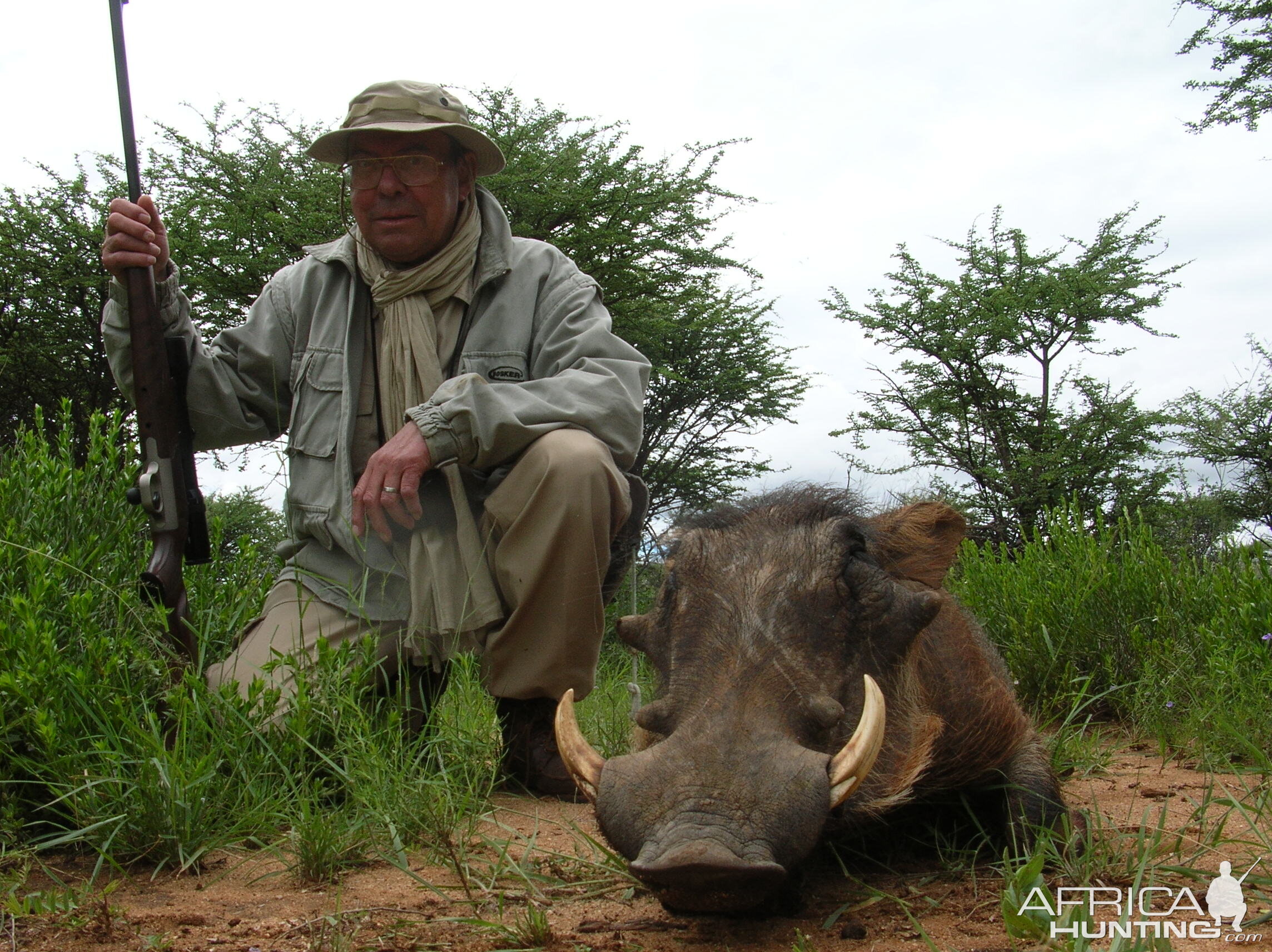 Hunting Warthog in Namibia