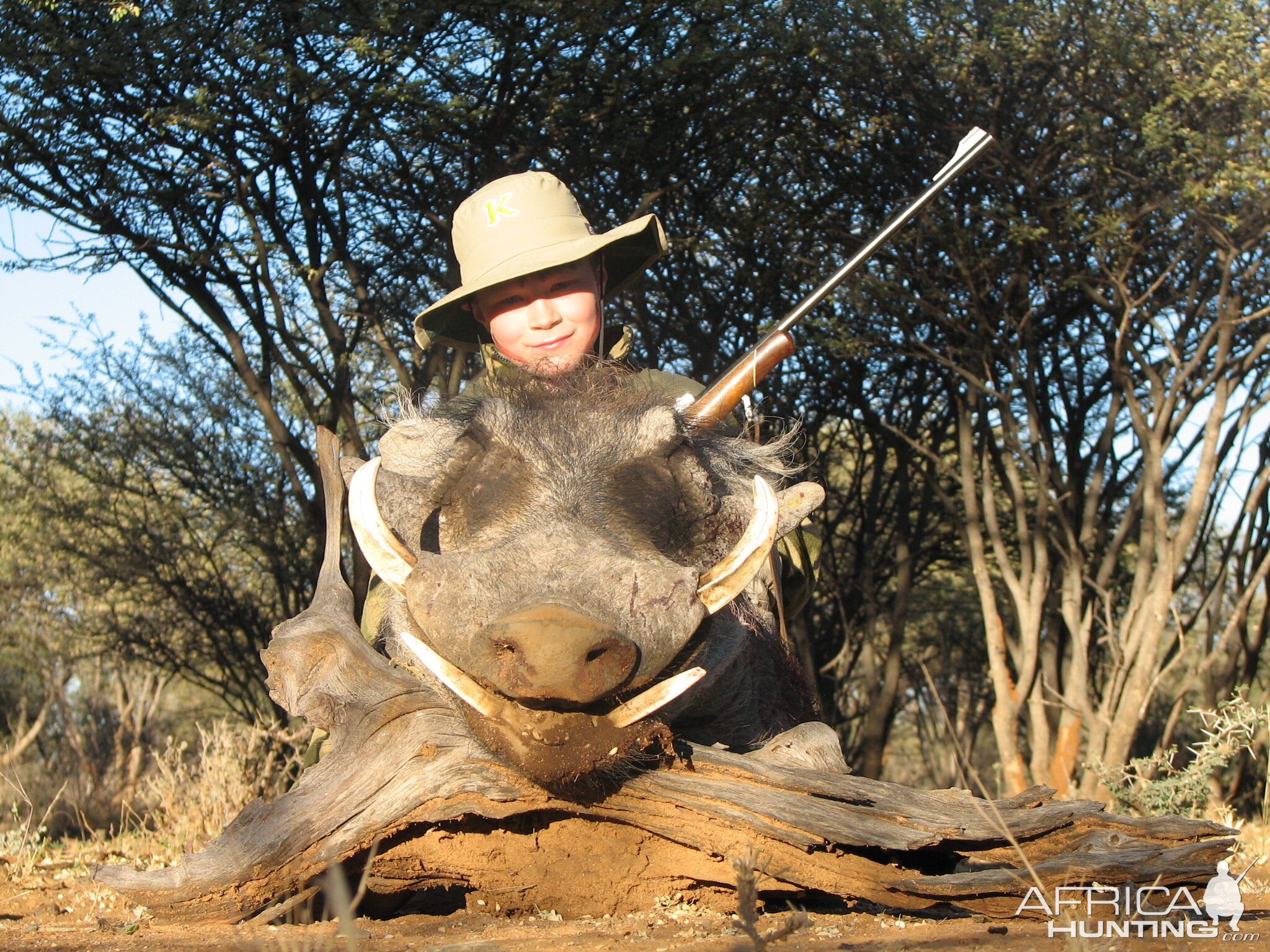 Hunting Warthog in Namibia