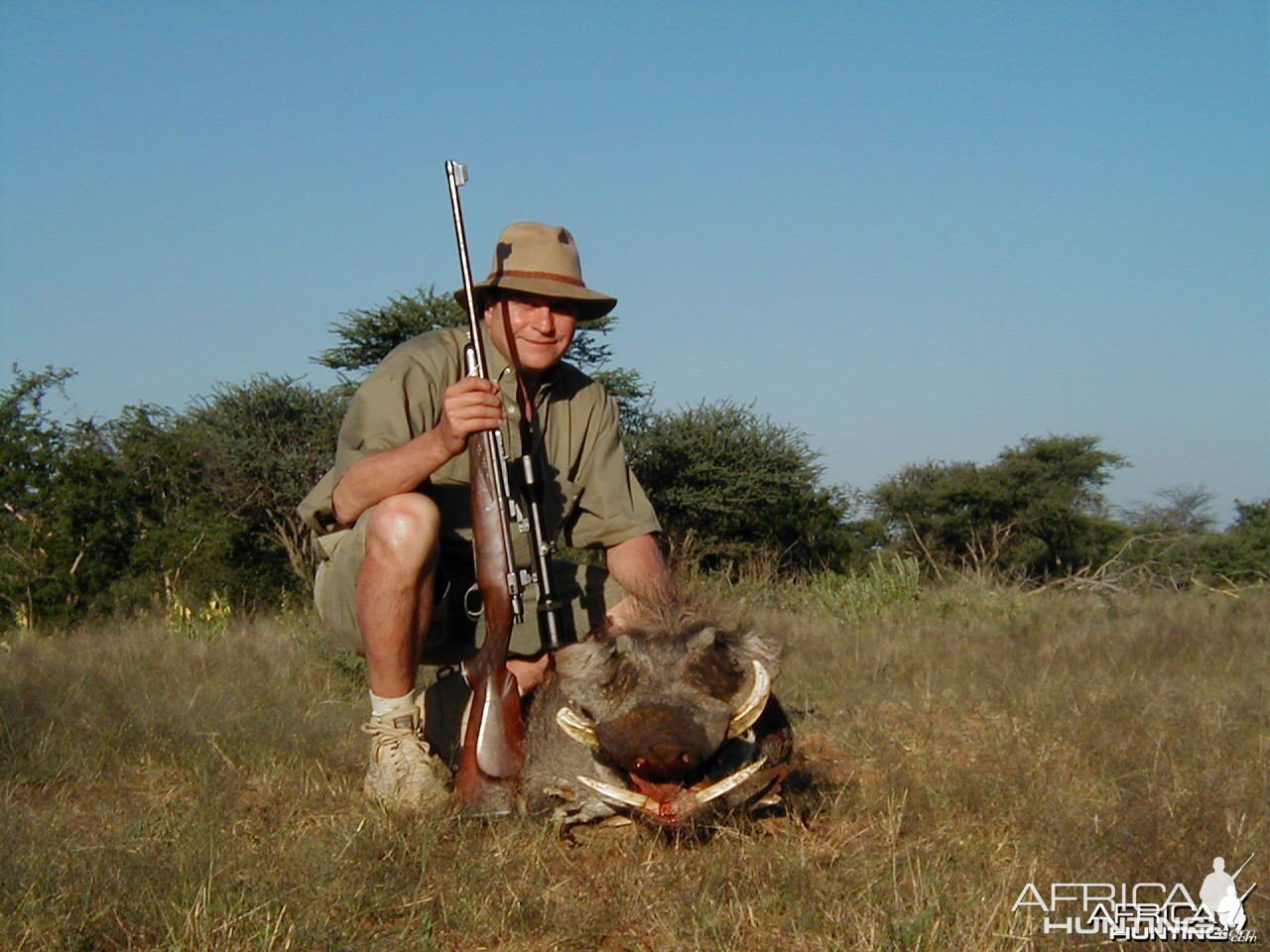 Hunting Warthog in Namibia