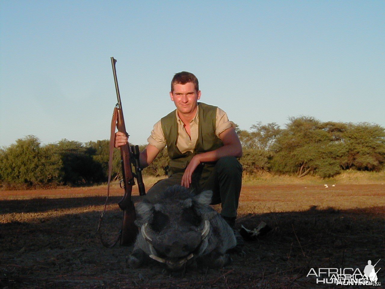 Hunting Warthog in Namibia