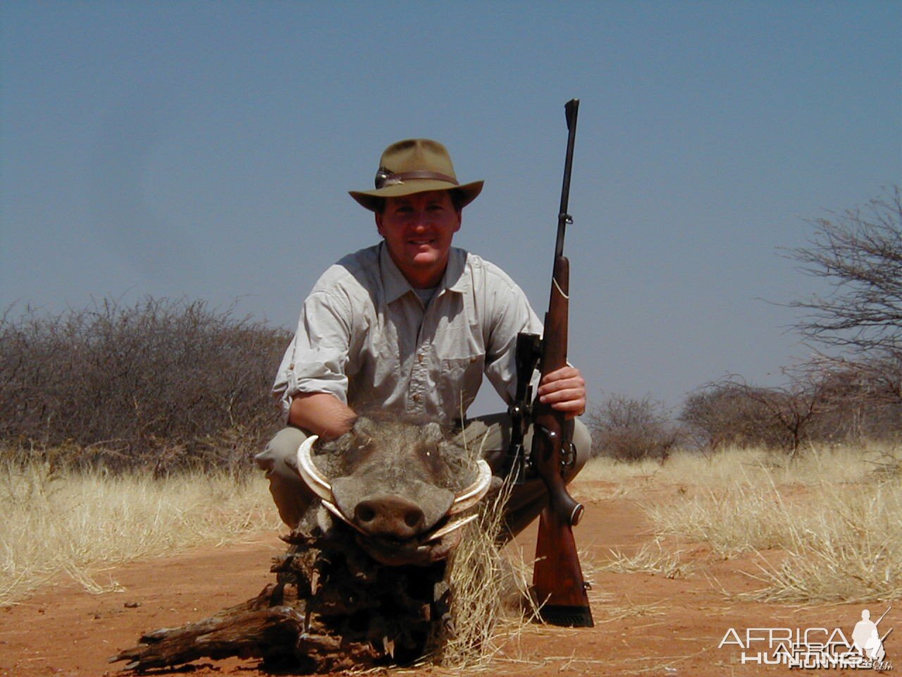 Hunting Warthog in Namibia