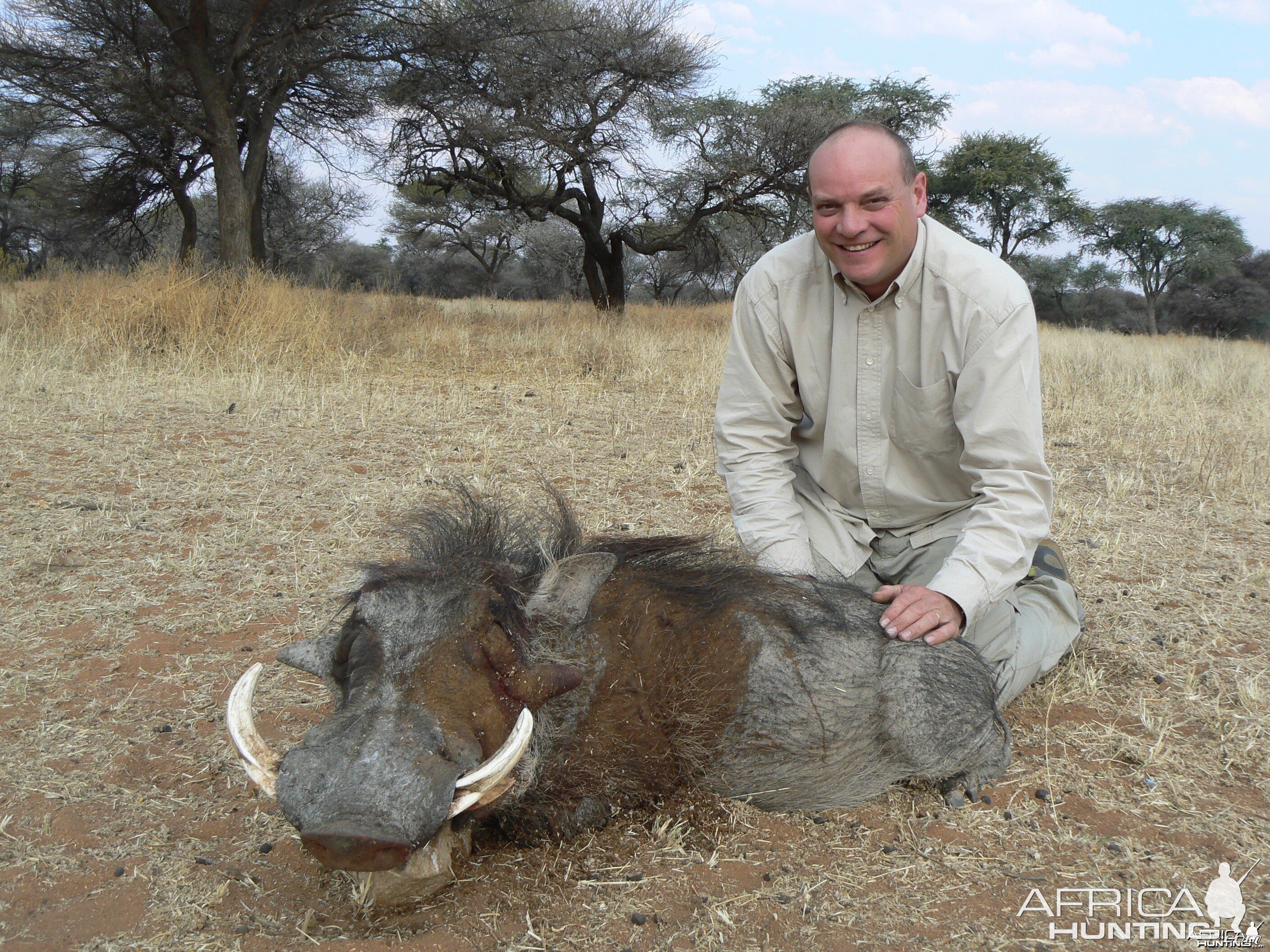 Hunting Warthog in Namibia