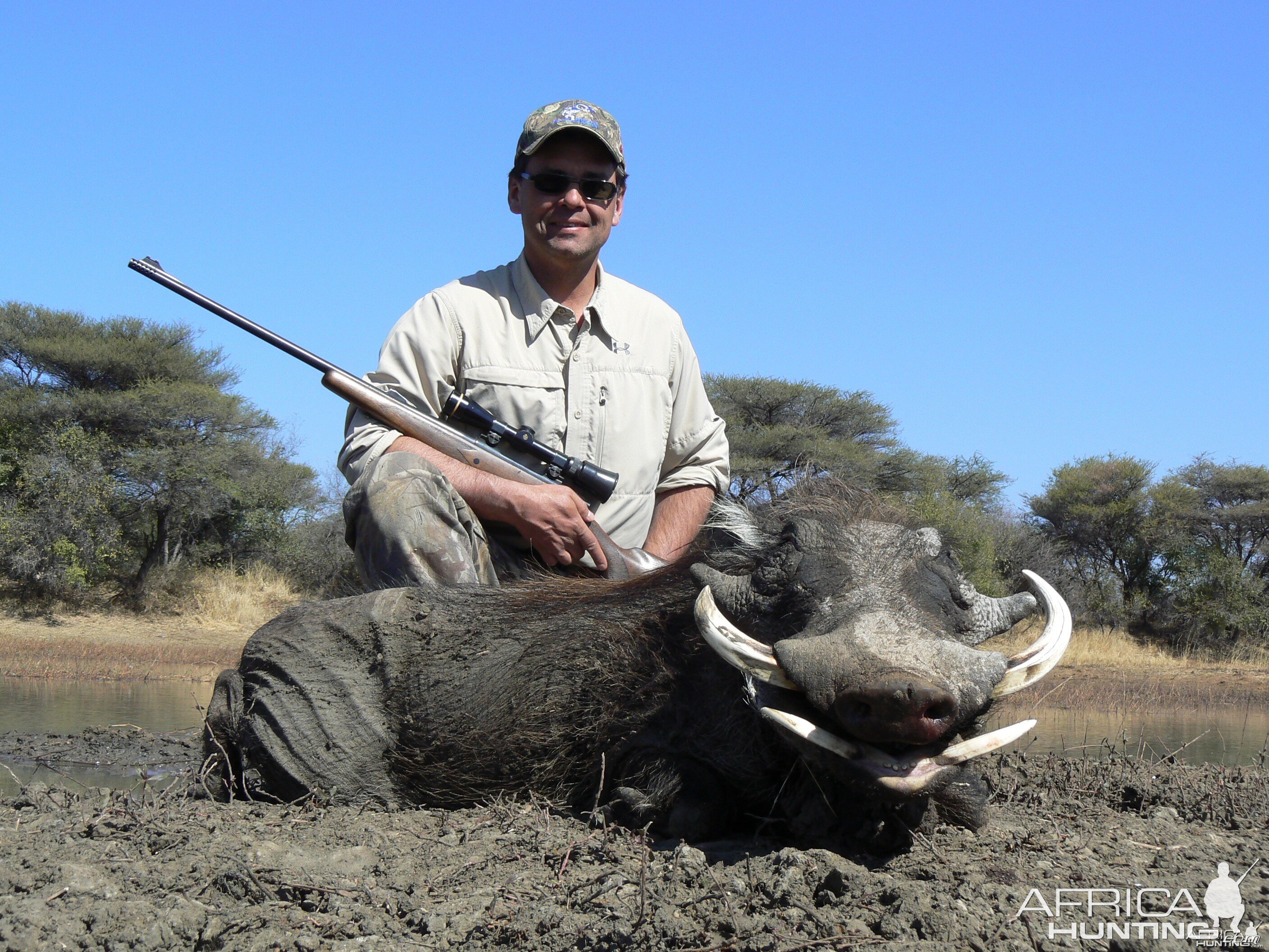 Hunting Warthog in Namibia