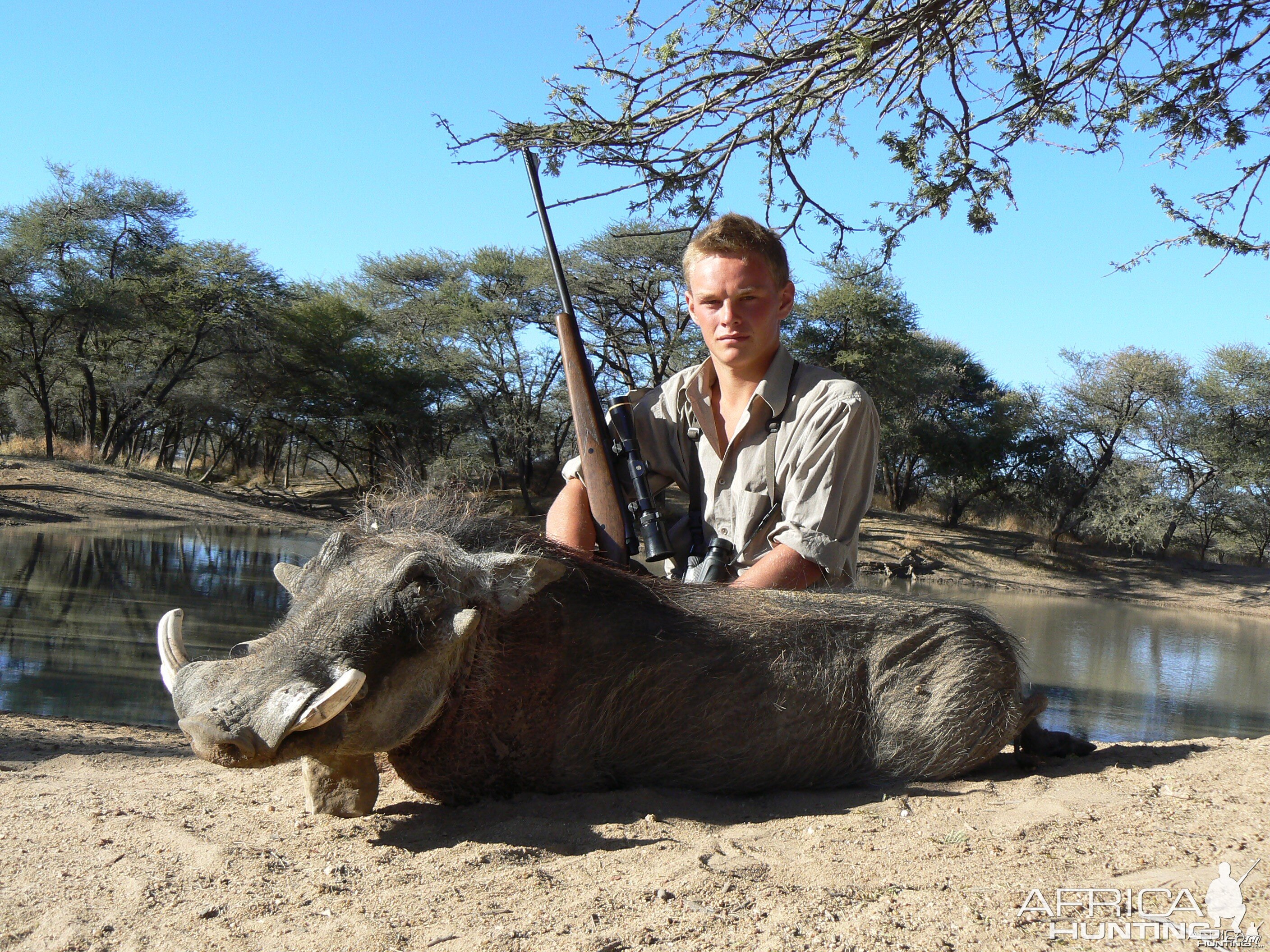 Hunting Warthog in Namibia