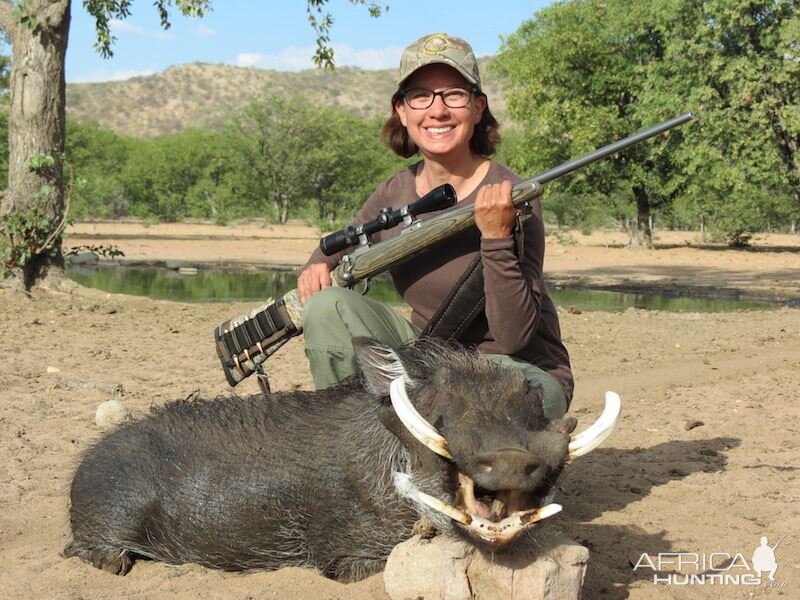 Hunting Warthog in Namibia