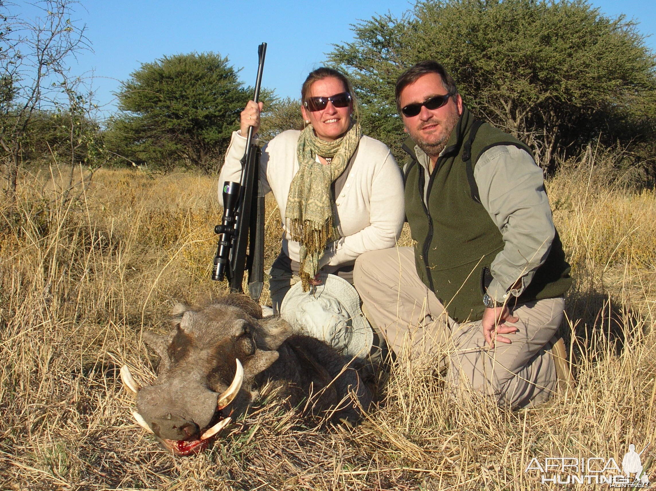 Hunting Warthog in Namibia