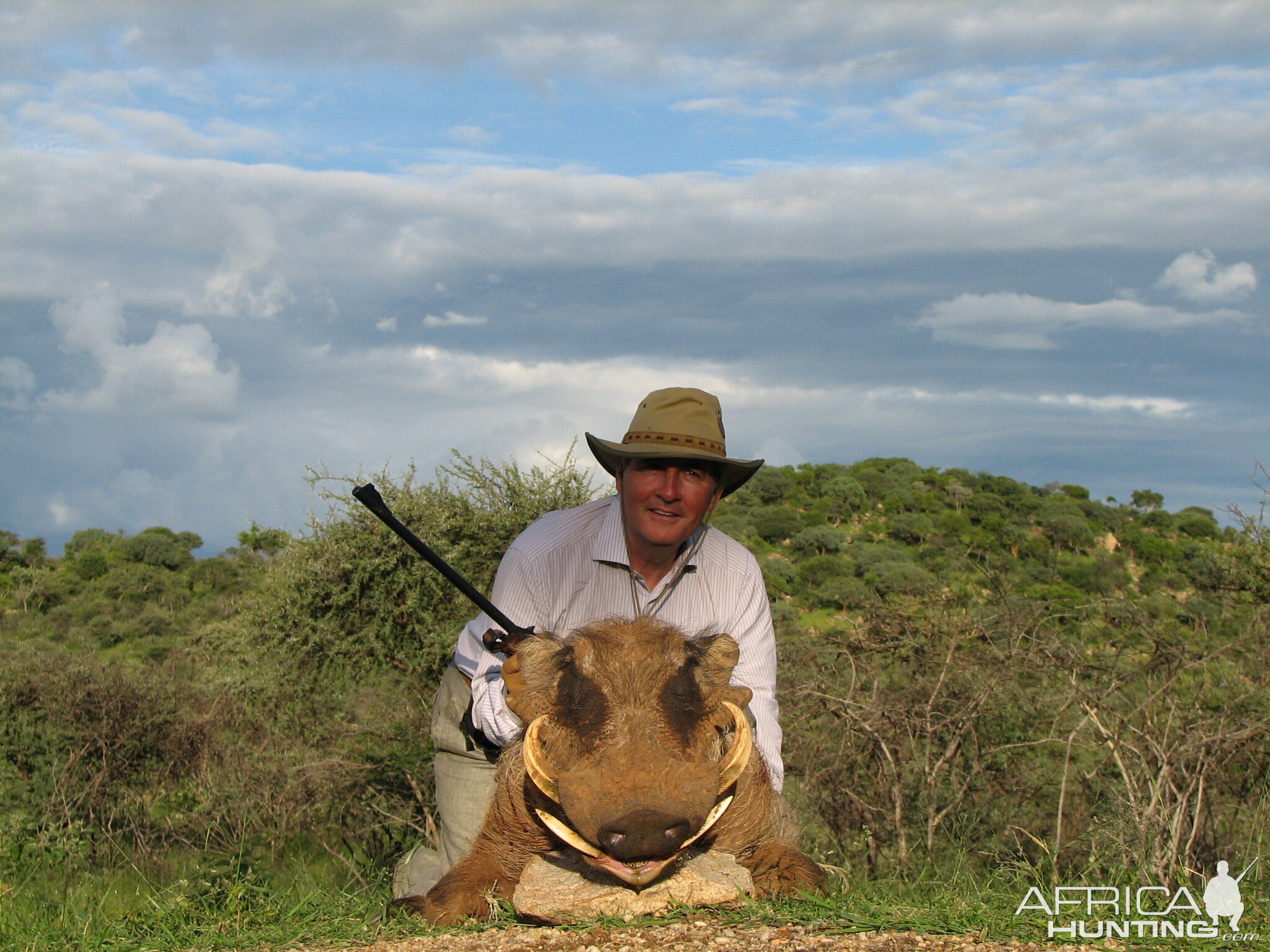 Hunting Warthog in Namibia