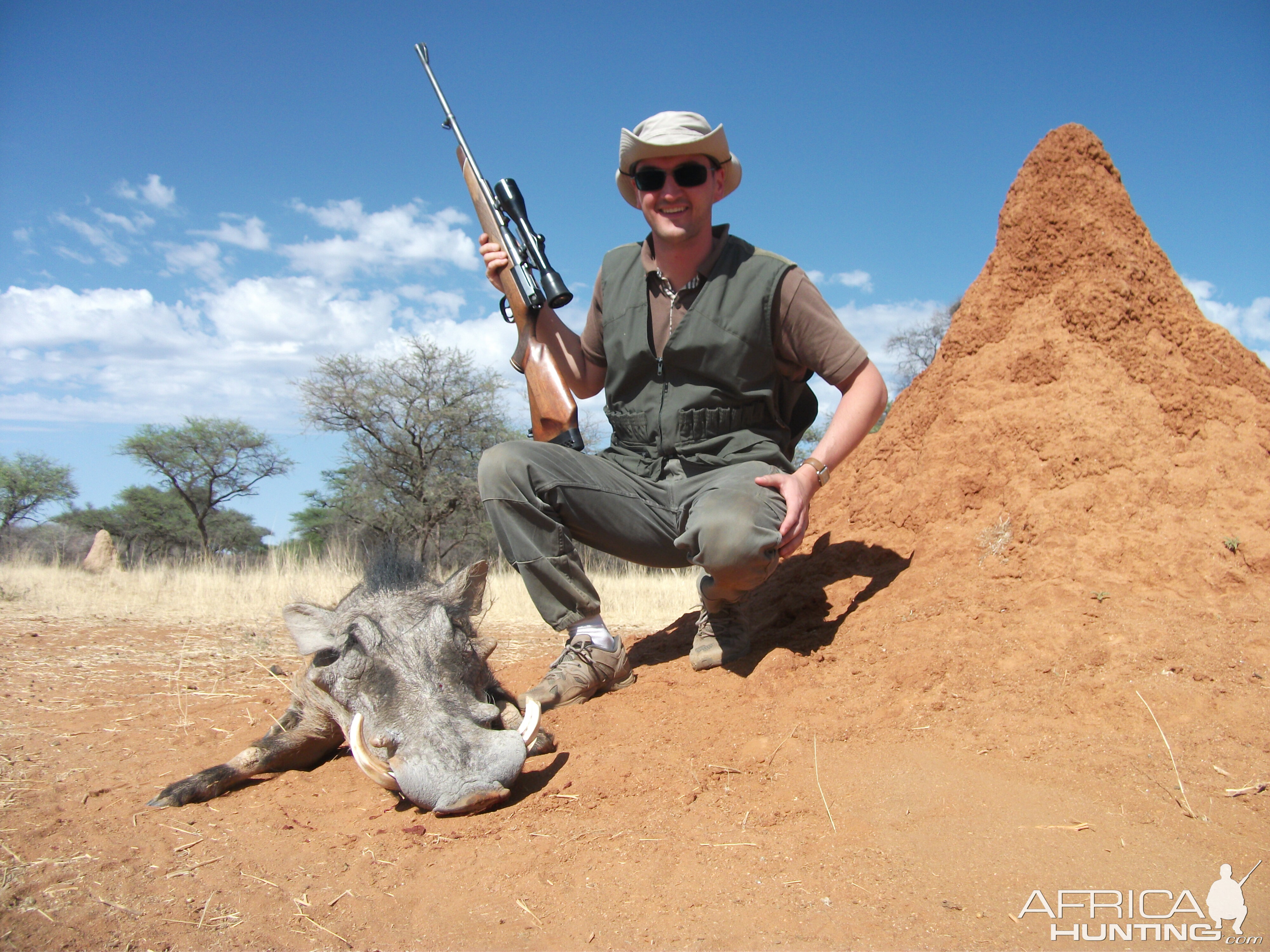 Hunting Warthog in Namibia