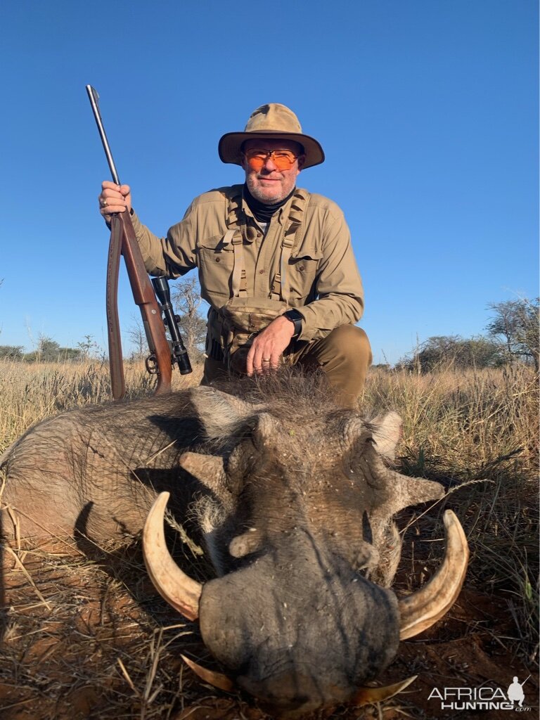 Hunting Warthog Namibia