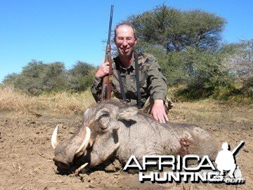 Hunting Warthog Namibia