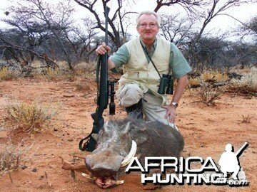 Hunting Warthog Namibia