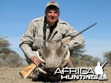 Hunting Warthog Namibia