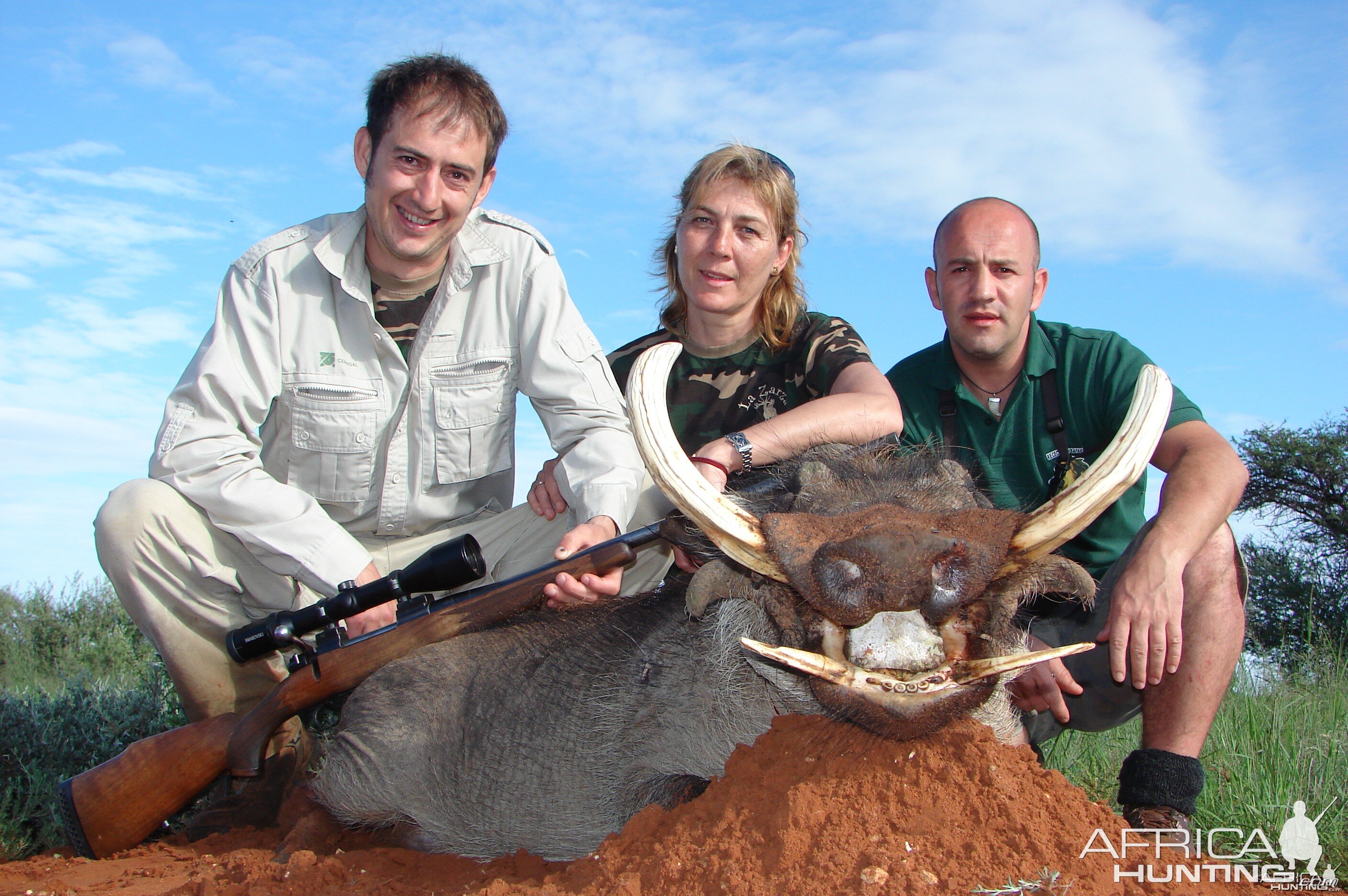 Hunting Warthog with Wintershoek Johnny Vivier Safaris in SA