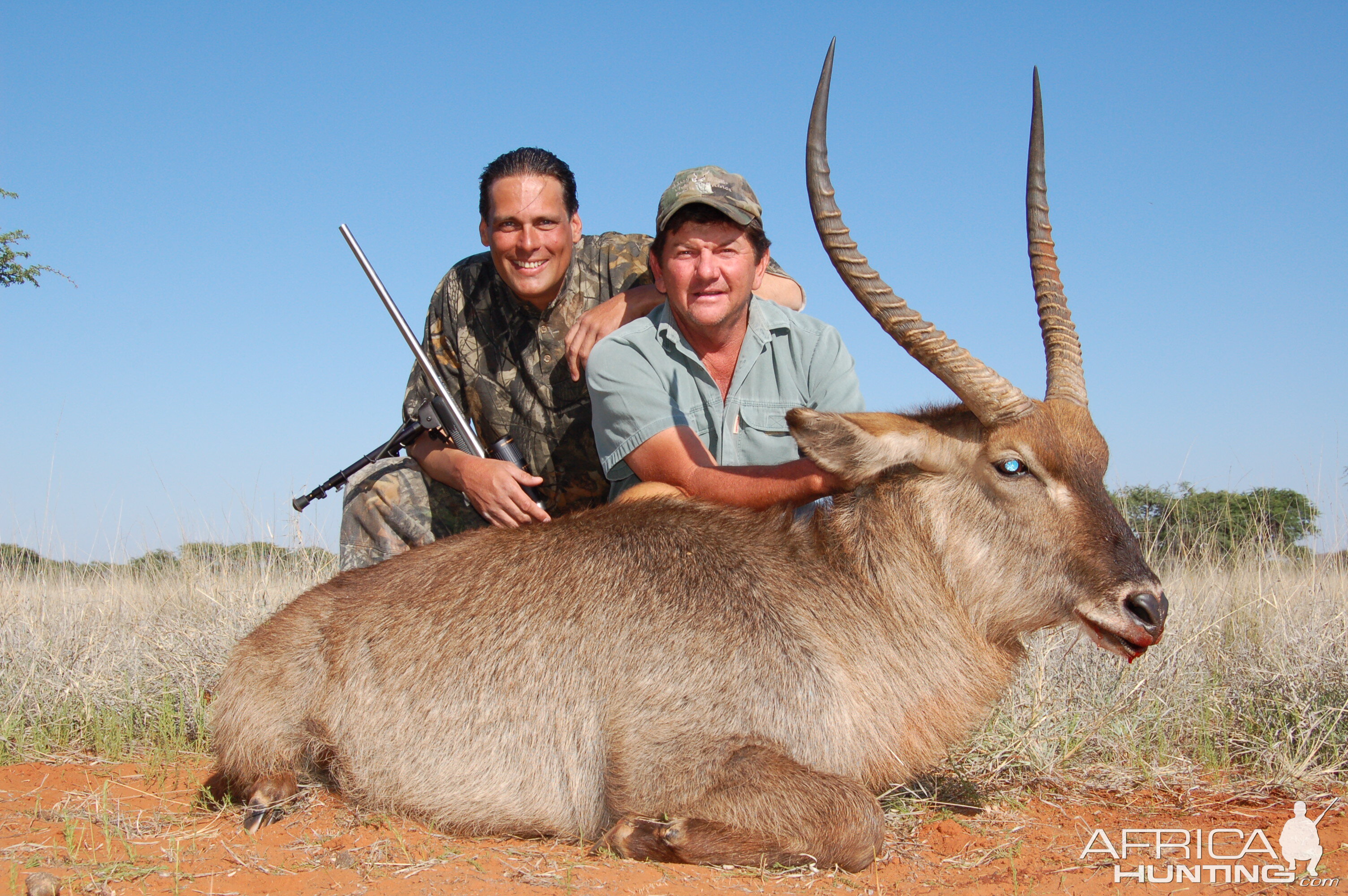 Hunting Waterbuck with Wintershoek Johnny Vivier Safaris in SA